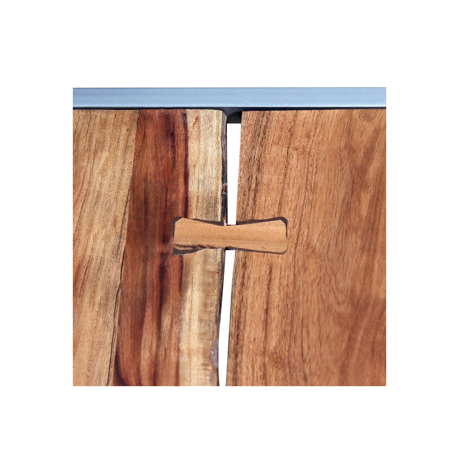 vidaXL Two Piece Coffee Table Set Solid Acacia Wood