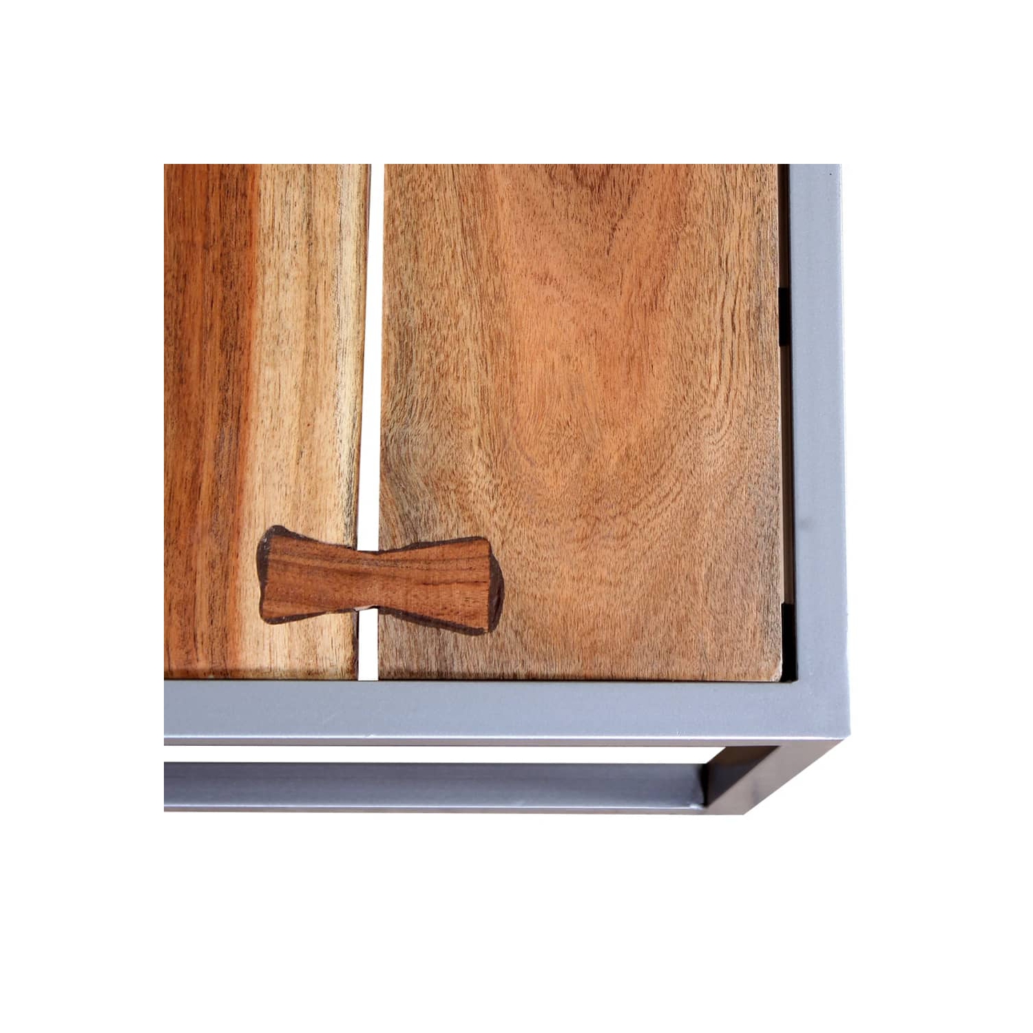 vidaXL Two Piece Coffee Table Set Solid Acacia Wood