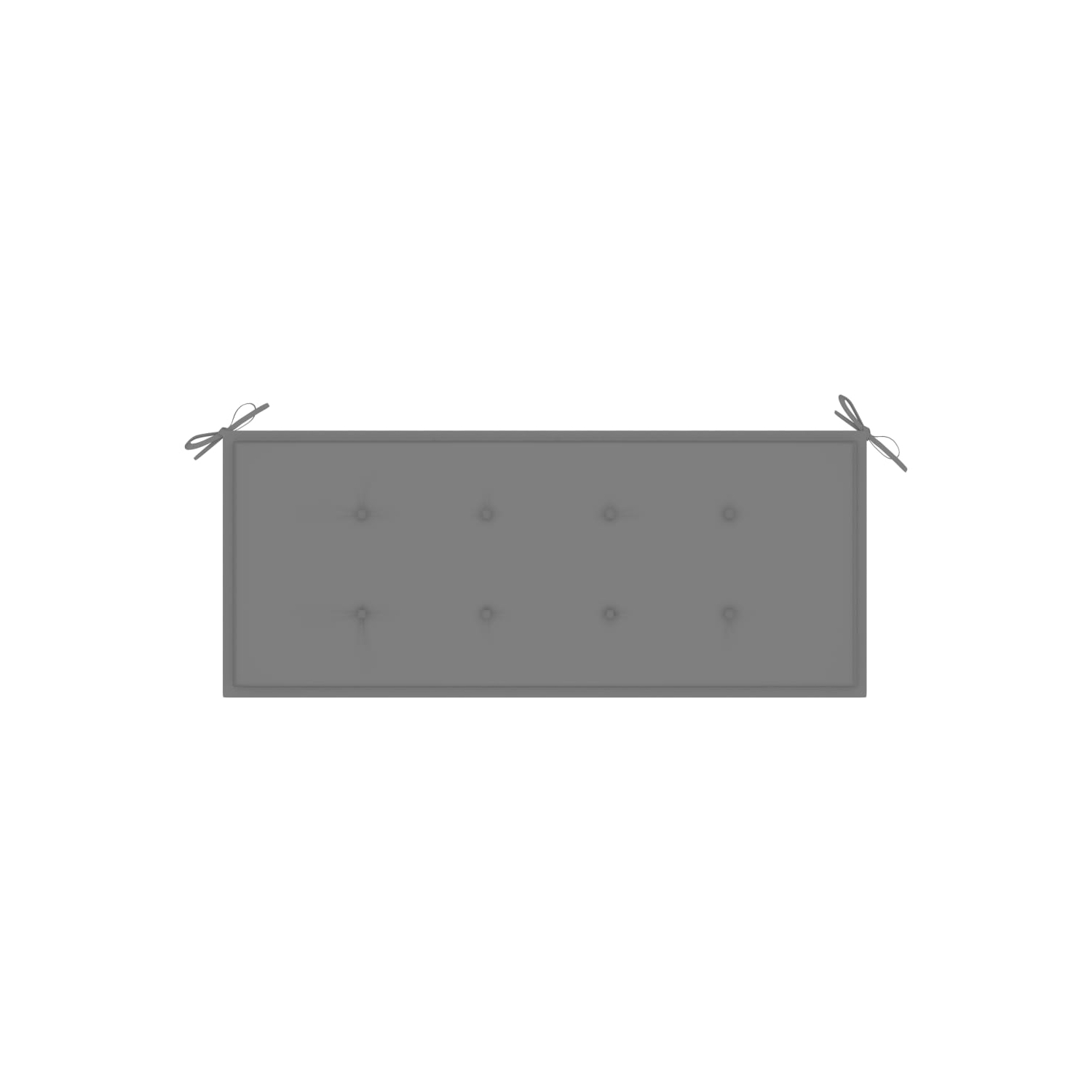 vidaXL Stacking Patio Bench with Cushion 50.6" Solid Teak Wood