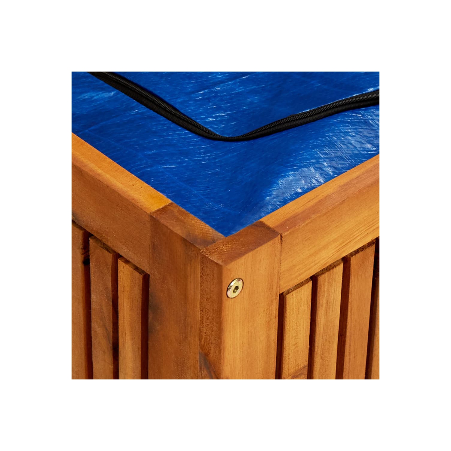 vidaXL Patio Storage Box 59"x19.6"x22.8" Solid Acacia Wood