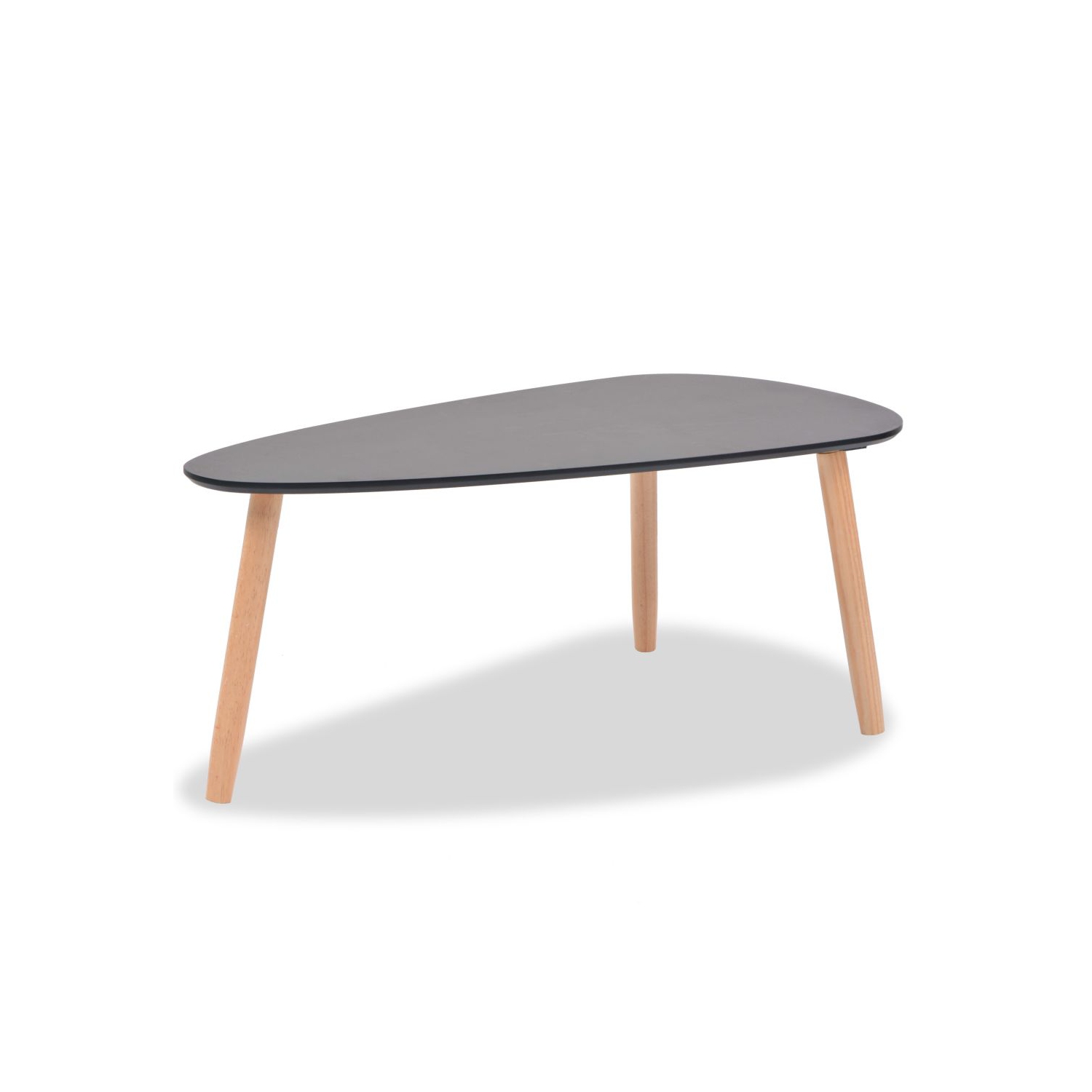 vidaXL Coffee Table Set 2 Pieces Solid Pinewood Black