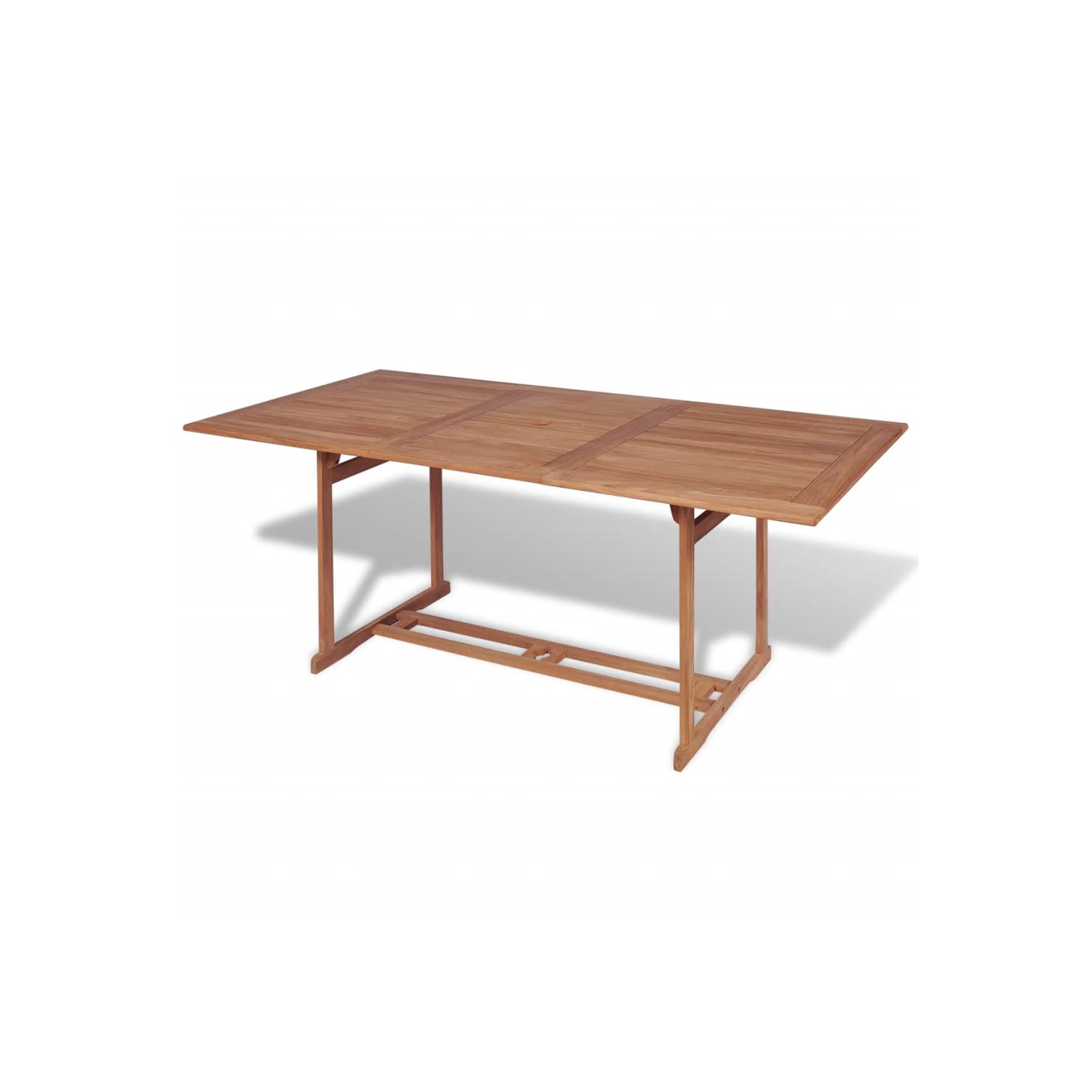 vidaXL Patio Table 70.9"x35.4"x29.5" Solid Teak Wood