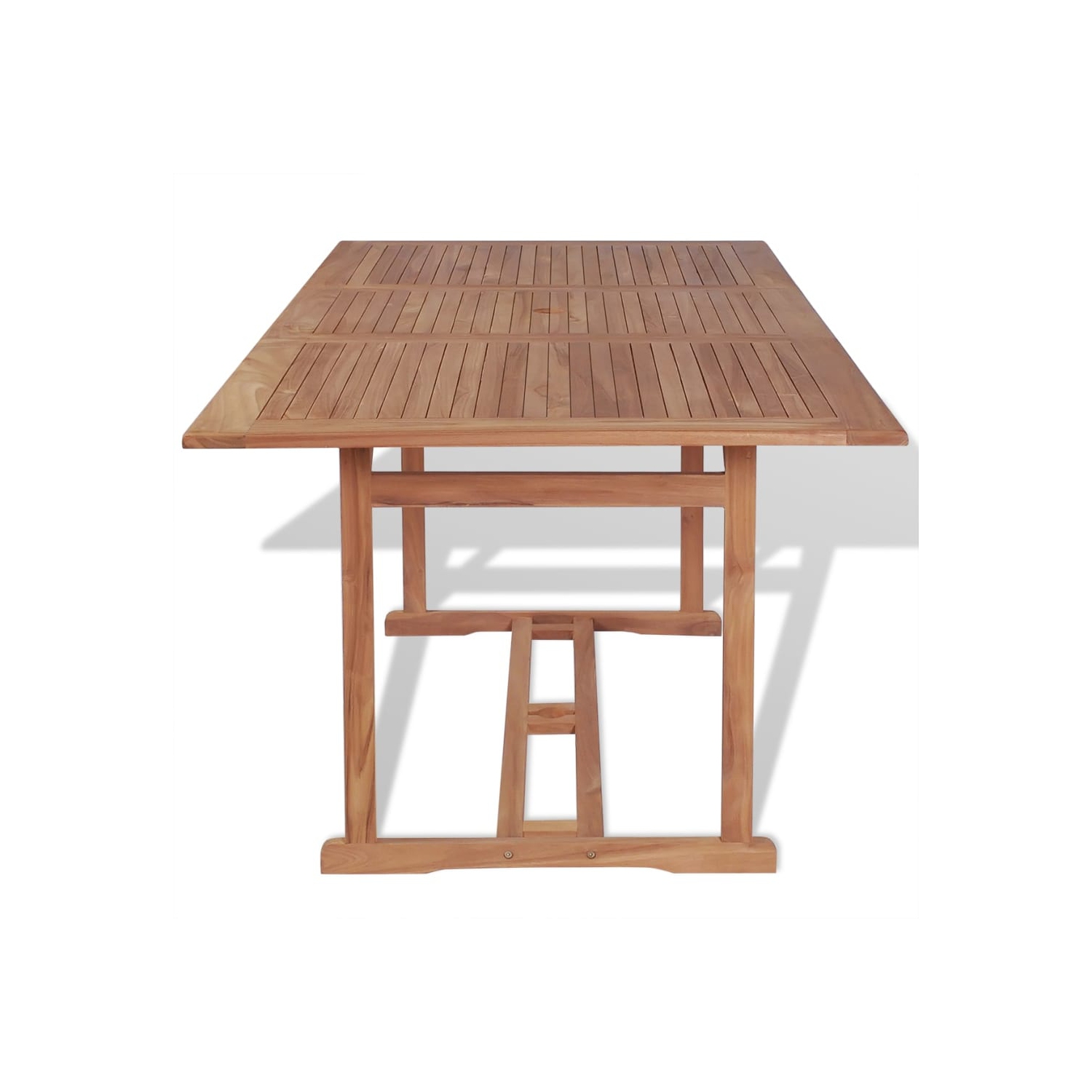 vidaXL Patio Table 70.9"x35.4"x29.5" Solid Teak Wood