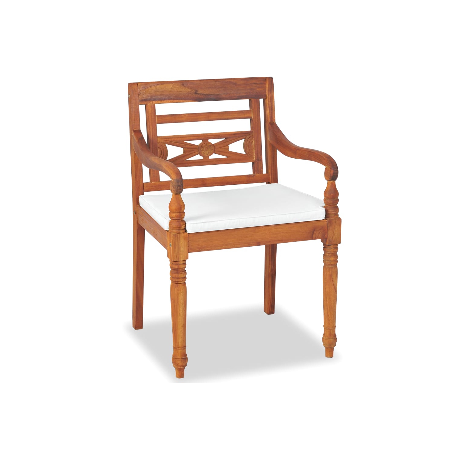 vidaXL 4 Piece Patio Lounge Set with Cushions Solid Teak Wood