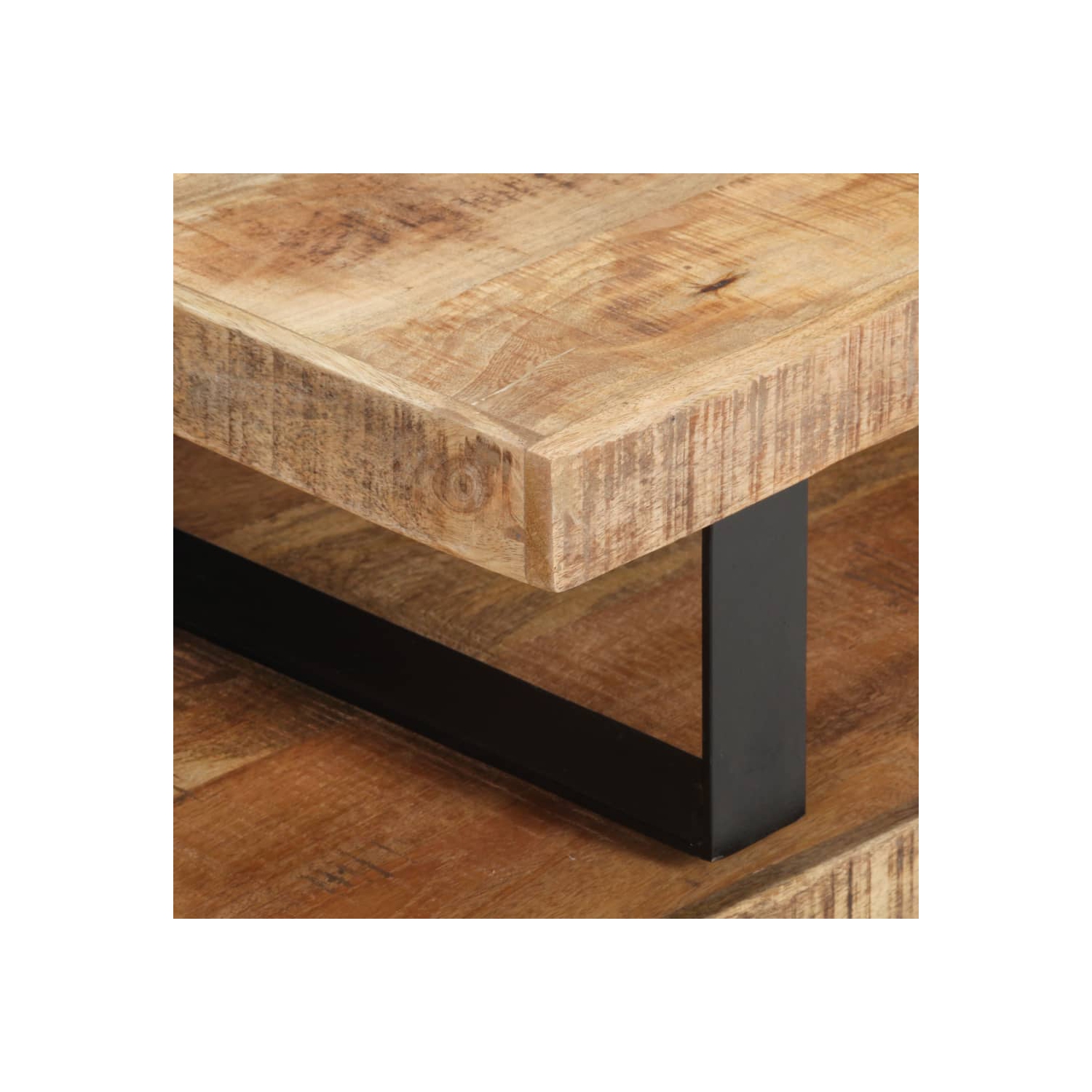 vidaXL 2 Piece Coffee Table Set Solid Mango Wood