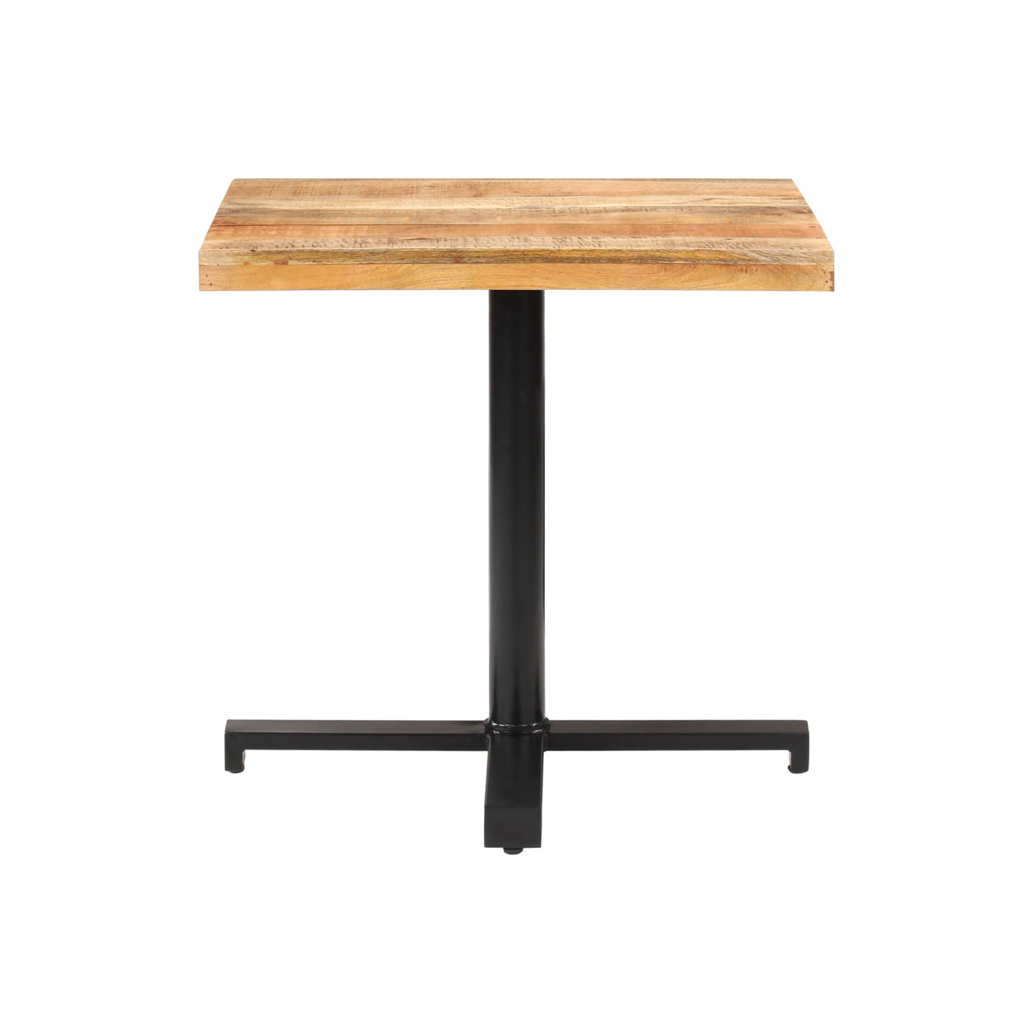 vidaXL Bistro Table Square 31.4"x31.4"x29.5" Rough Mango Wood