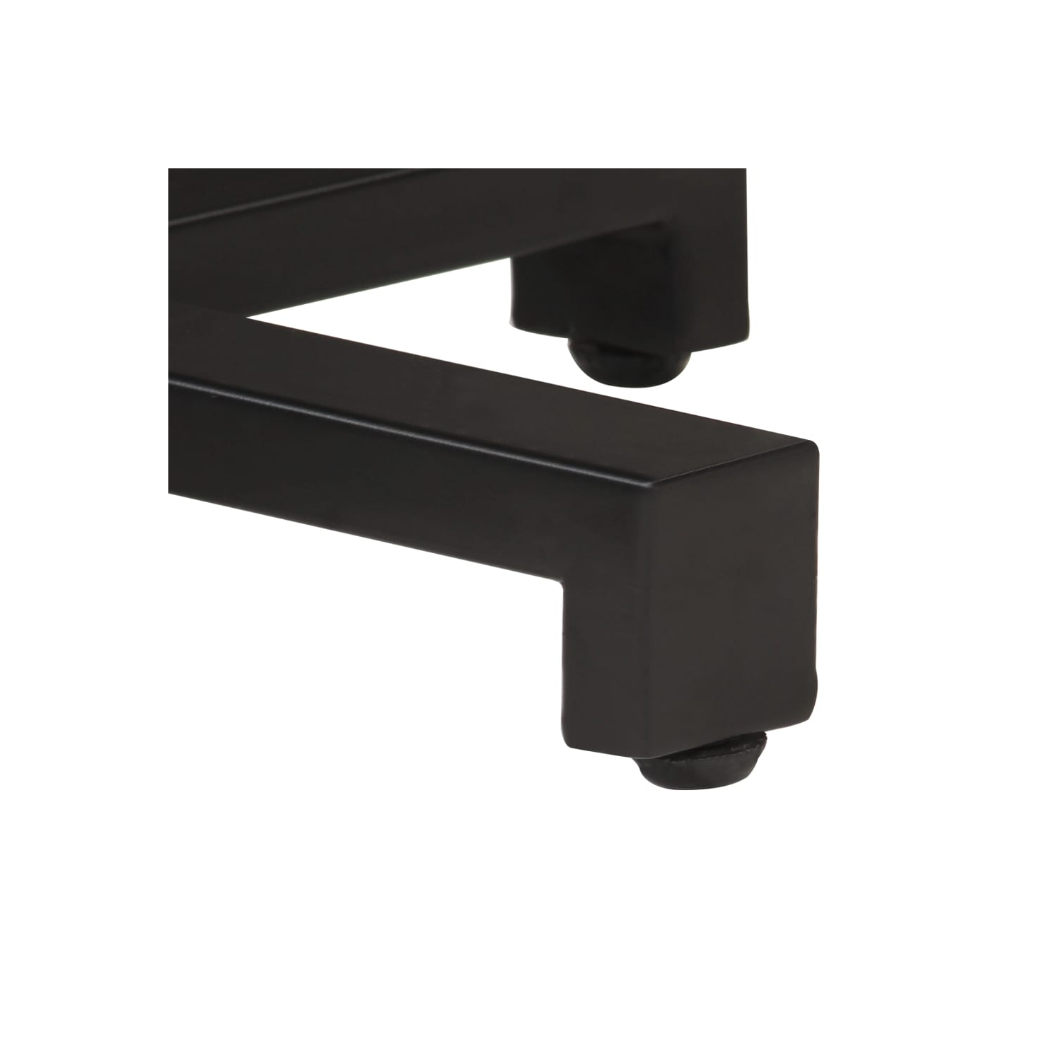 vidaXL Bistro Table Square 31.4"x31.4"x29.5" Rough Mango Wood