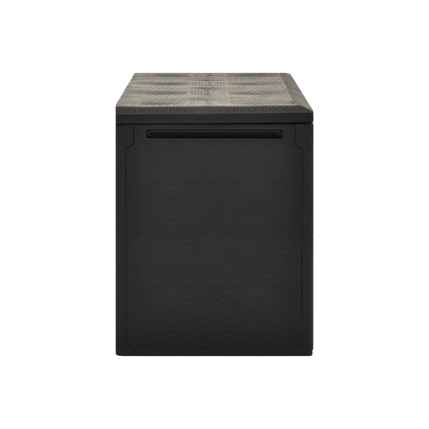 vidaXL Patio Storage Box Anthracite 44.9"x18.5"x23.6"