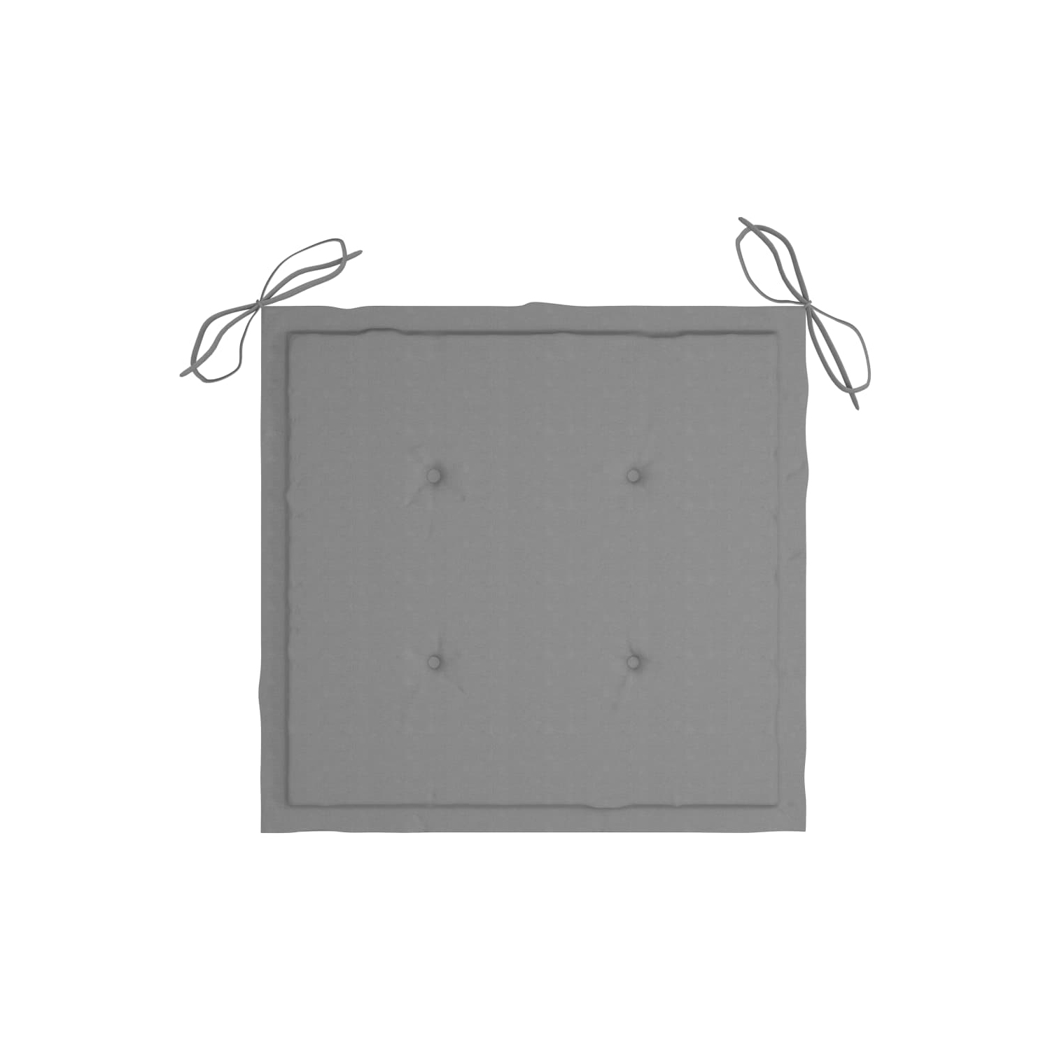 vidaXL Rocking Chair with Gray Cushion Solid Teak Wood