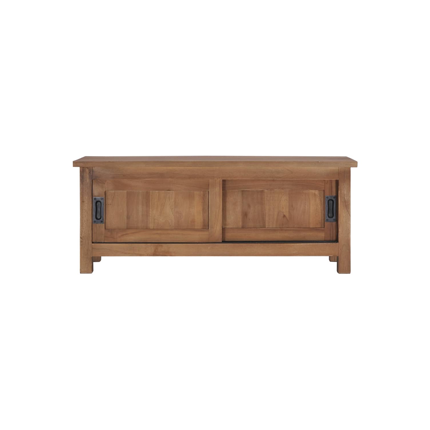 vidaXL TV Cabinet 35.4"x11.8"x13.8" Solid Teak Wood