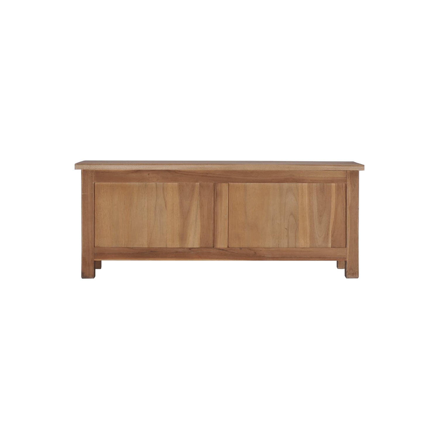 vidaXL TV Cabinet 35.4"x11.8"x13.8" Solid Teak Wood