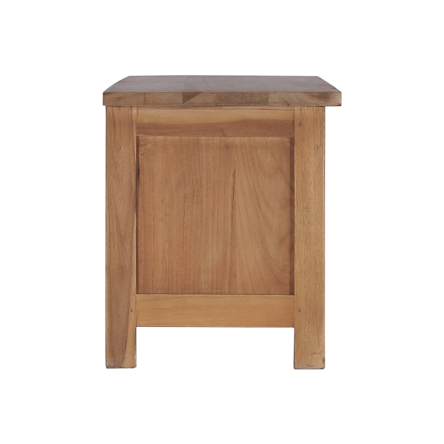 vidaXL TV Cabinet 35.4"x11.8"x13.8" Solid Teak Wood