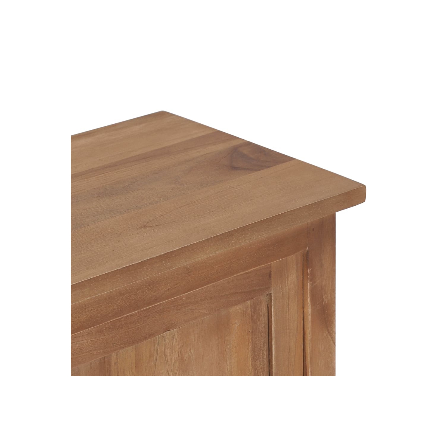 vidaXL TV Cabinet 35.4"x11.8"x13.8" Solid Teak Wood