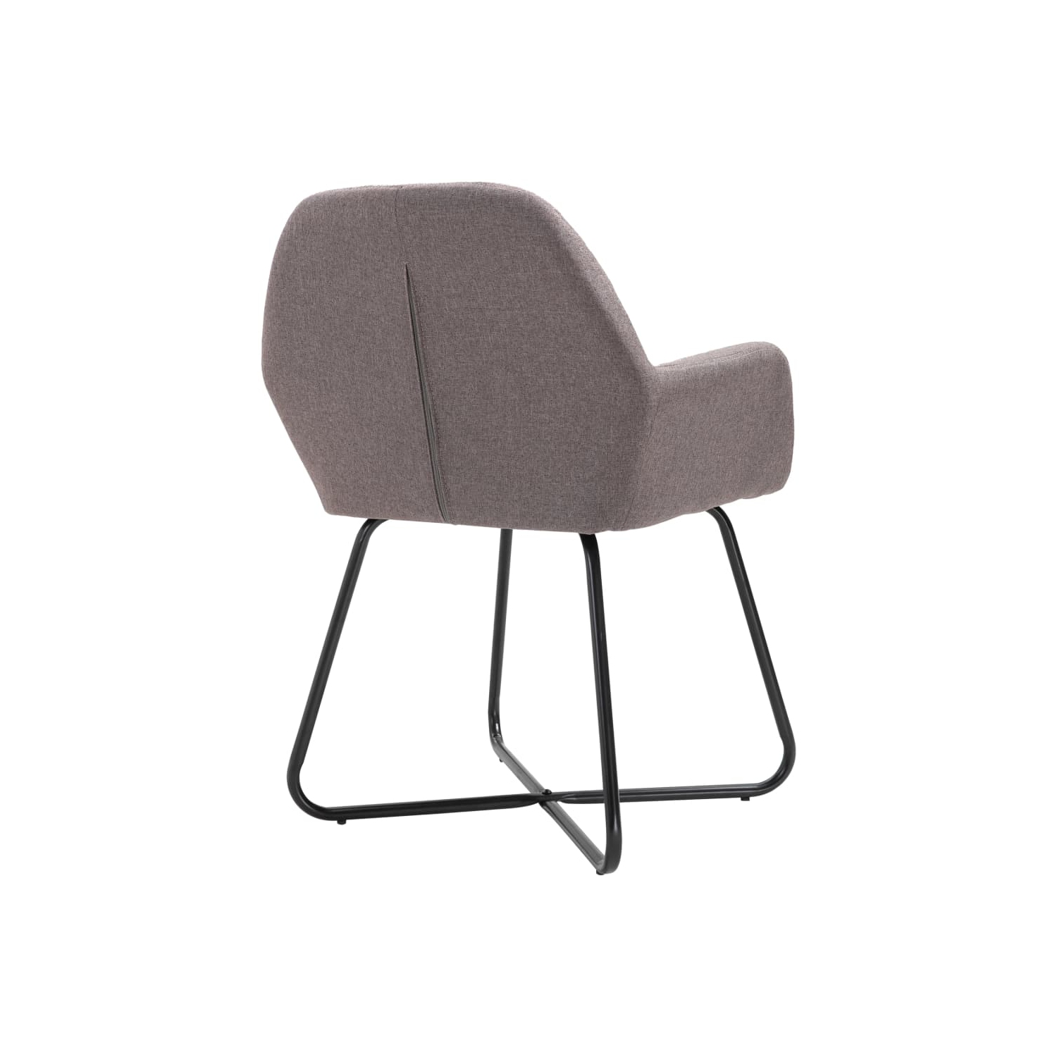 vidaXL Dining Chairs 2 pcs Taupe Fabric