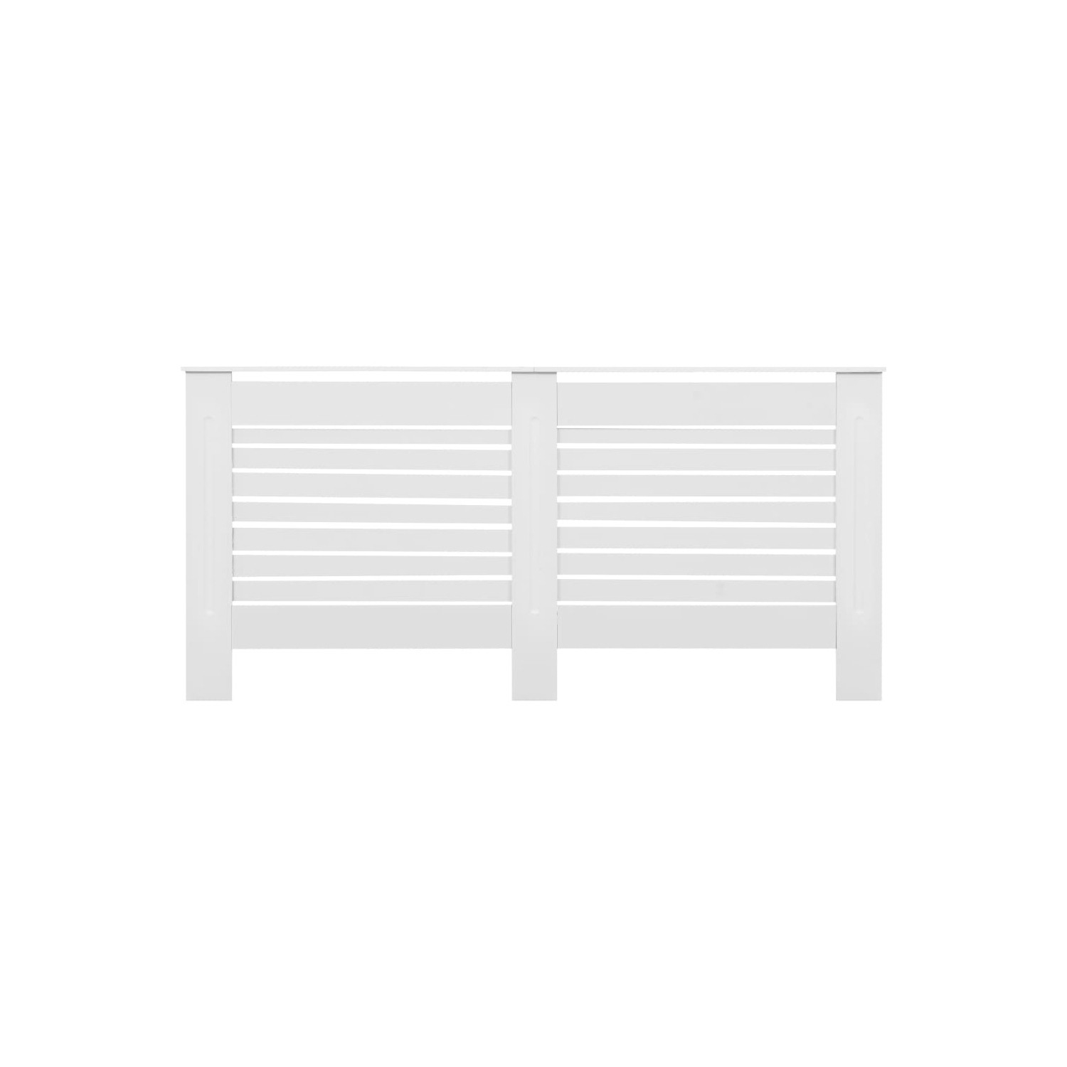 Couvercles de radiateur VidaXL 2 pièces, blanc, 67.7 x 7,5 x 32.1 po, en MDF