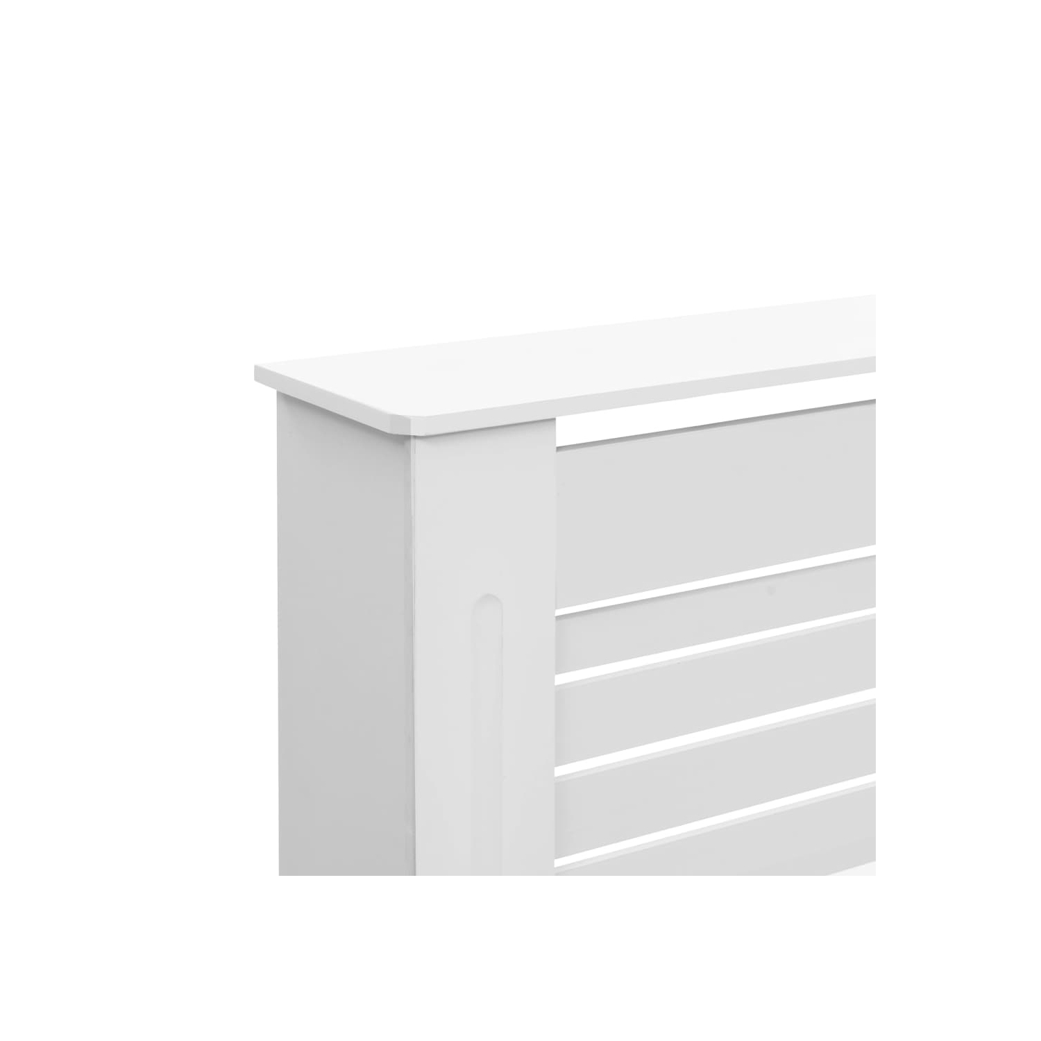 Couvercles de radiateur VidaXL 2 pièces, blanc, 67.7 x 7,5 x 32.1 po, en MDF