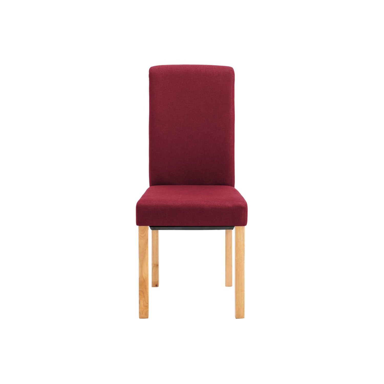 vidaXL Dining Chairs 4 pcs Red Fabric