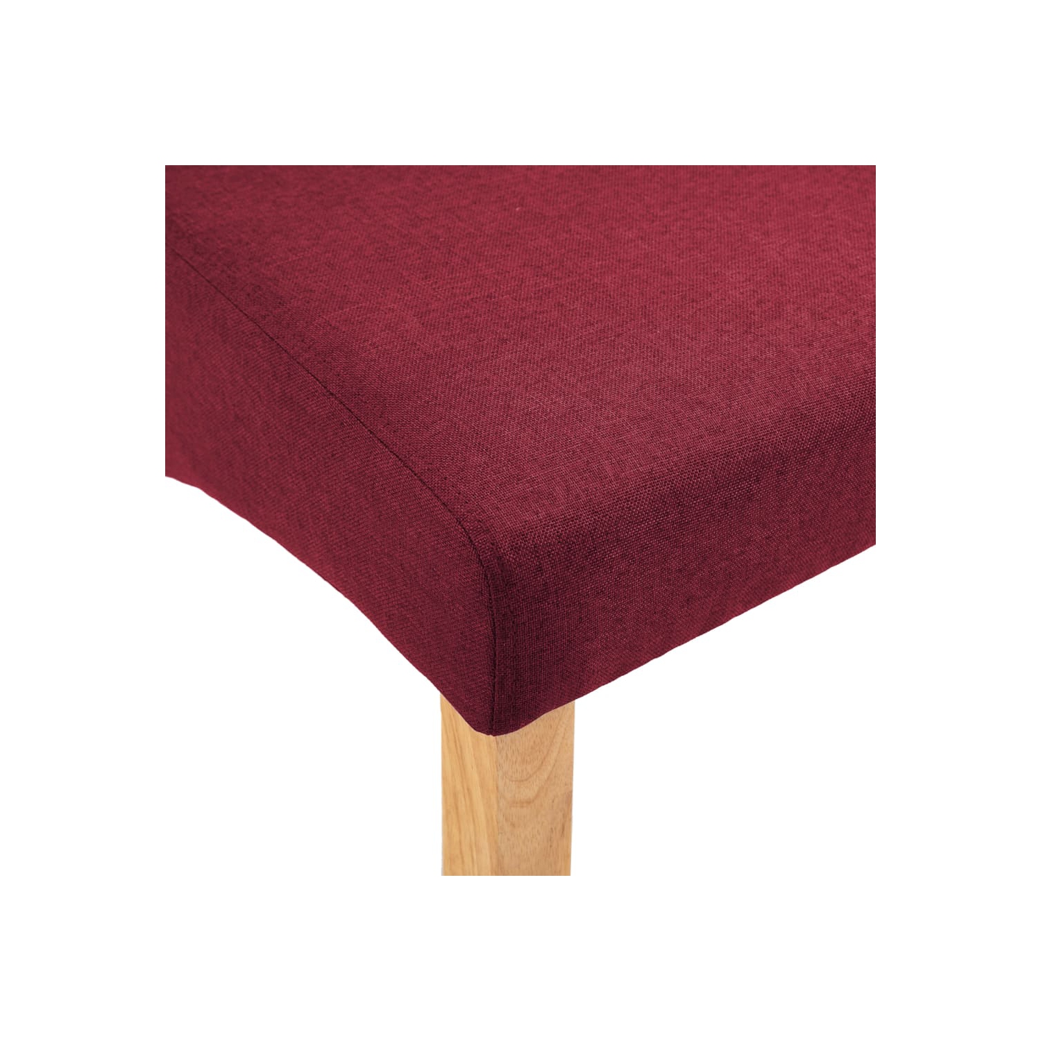 vidaXL Dining Chairs 4 pcs Red Fabric