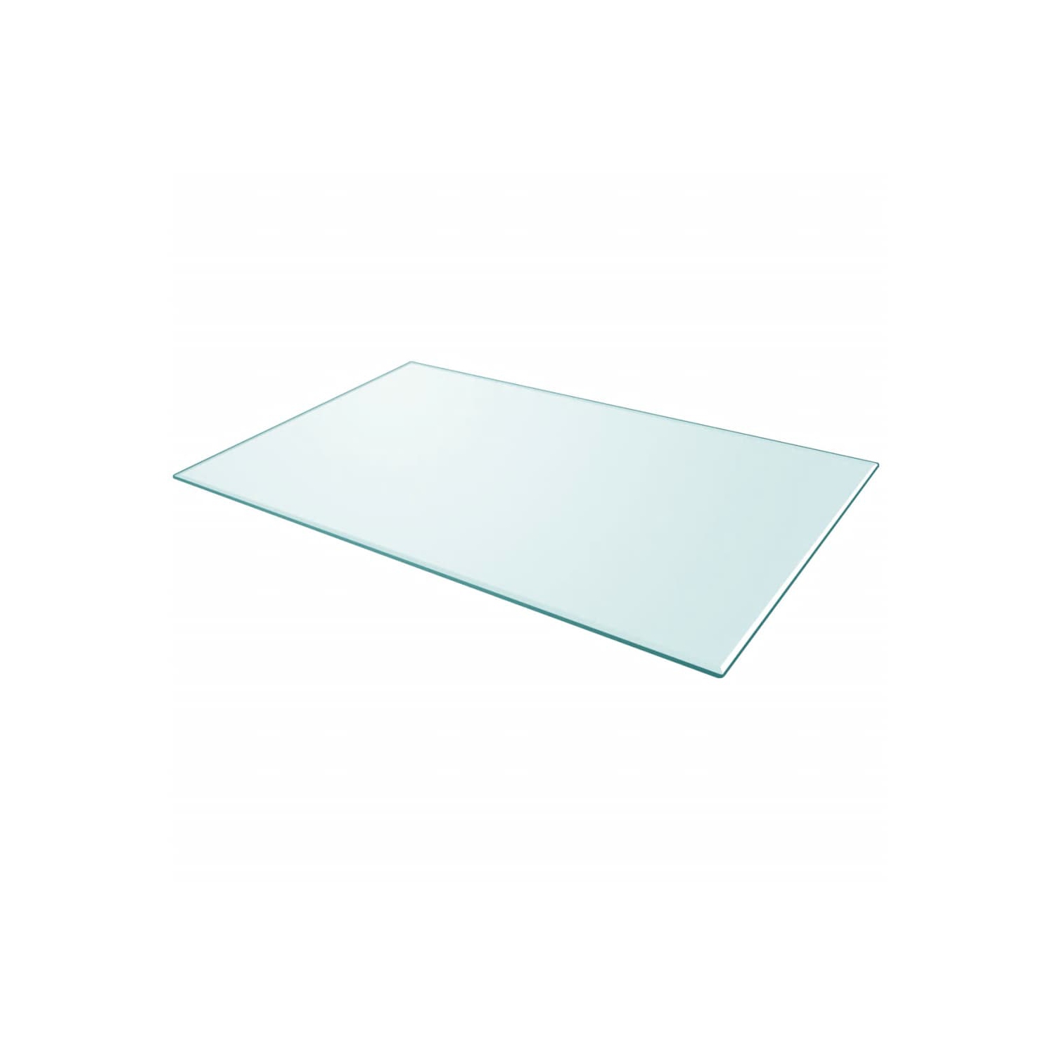 vidaXL Table Top Tempered Glass Rectangular 39.4"x24.4"