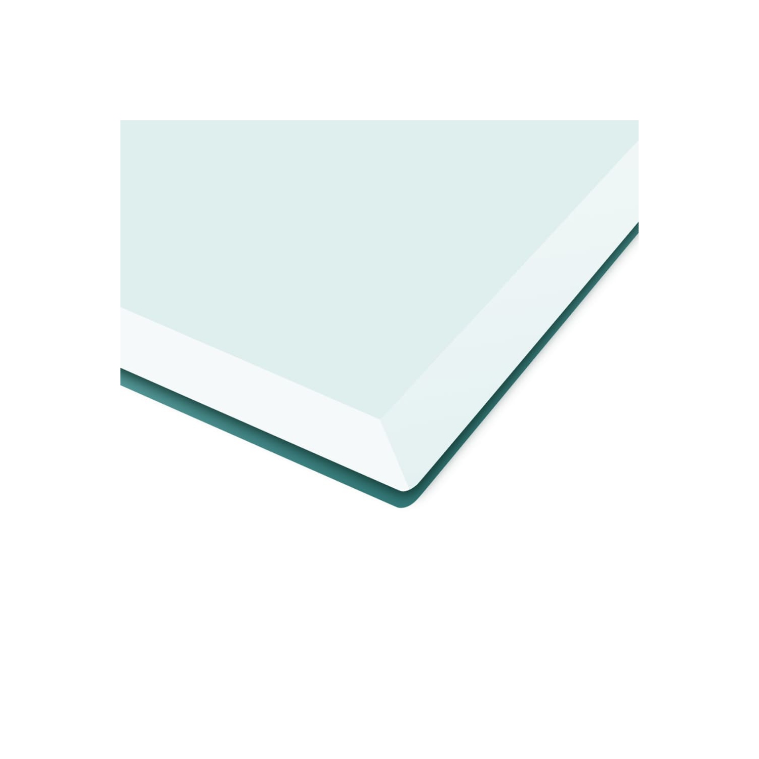 vidaXL Table Top Tempered Glass Rectangular 39.4"x24.4"