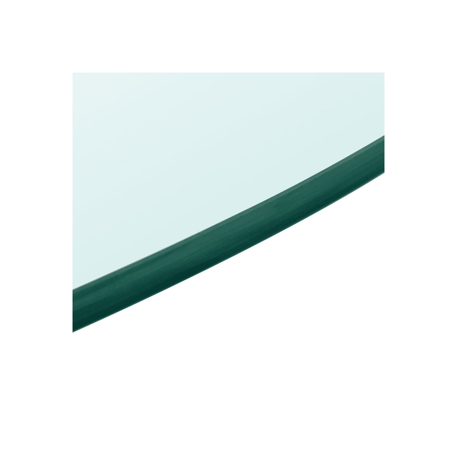 vidaXL Table Top Tempered Glass Round 27.6"