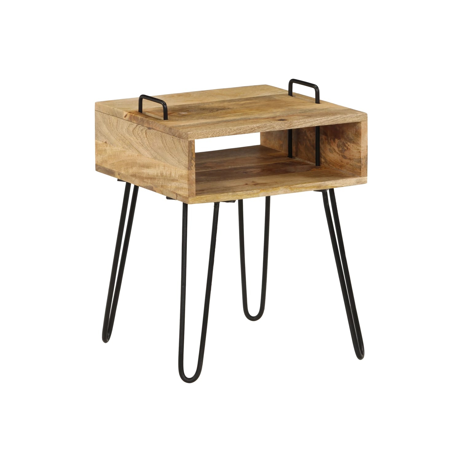 vidaXL Bedside Table Solid Mango Wood 15.7"x13.4"x18.5"