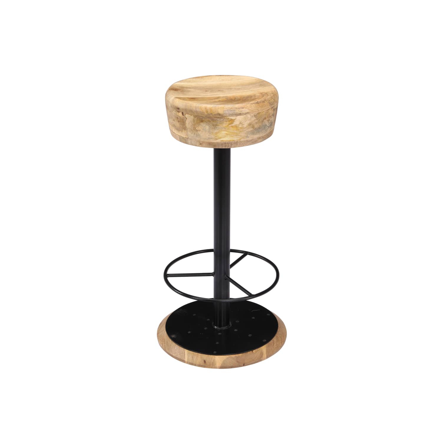 vidaXL Bar Stools 2 pcs Solid Mango Wood