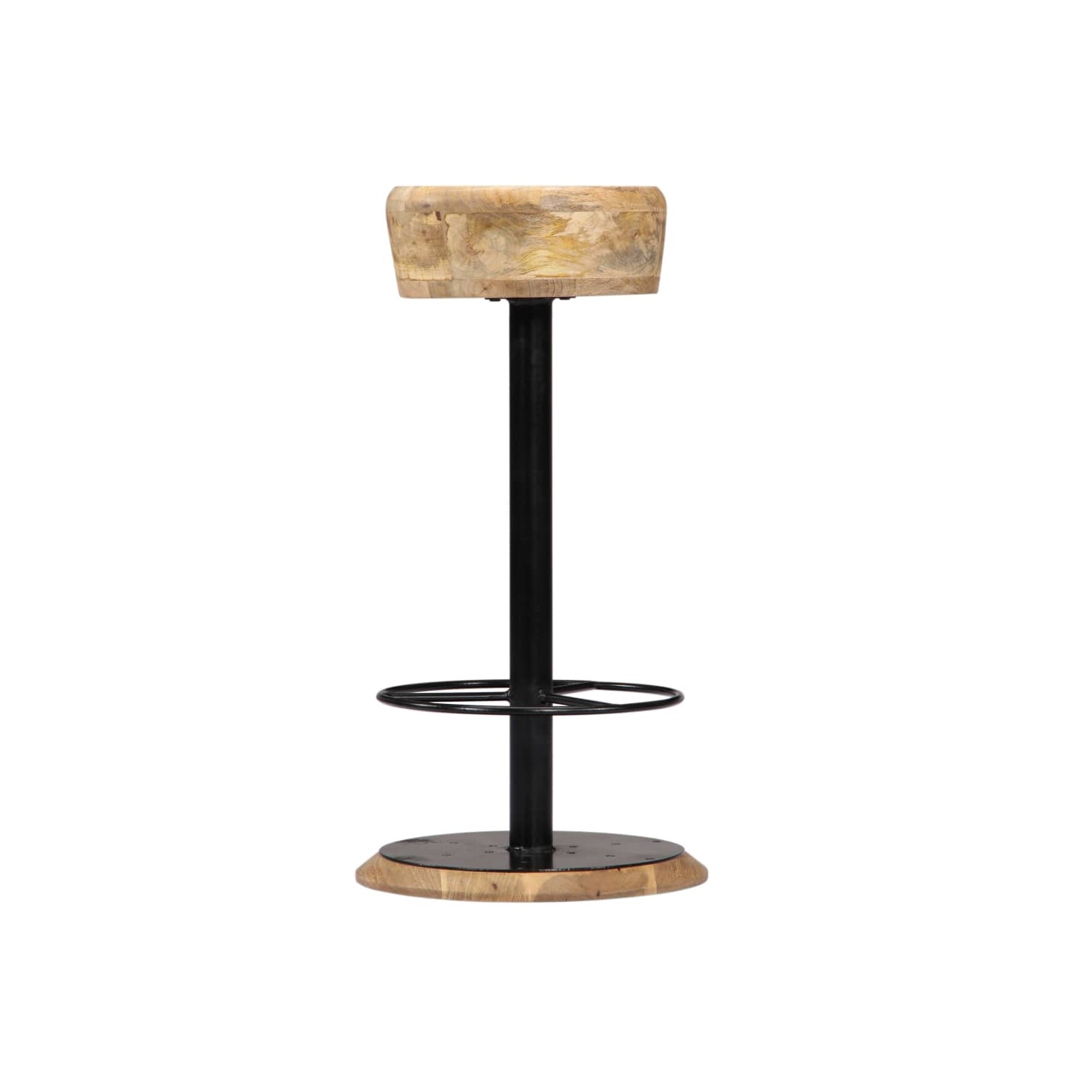 vidaXL Bar Stools 2 pcs Solid Mango Wood