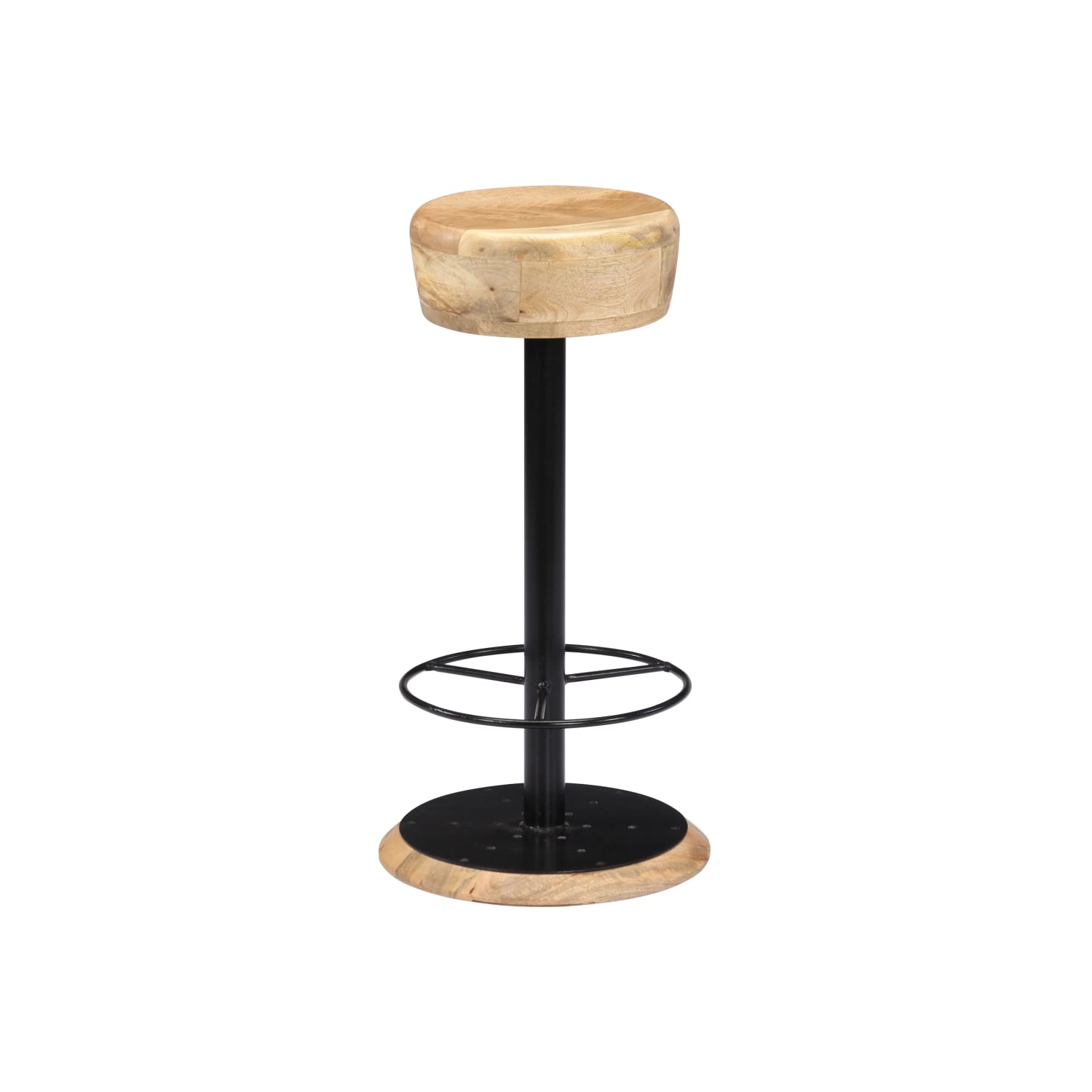 vidaXL Bar Stools 2 pcs Solid Mango Wood