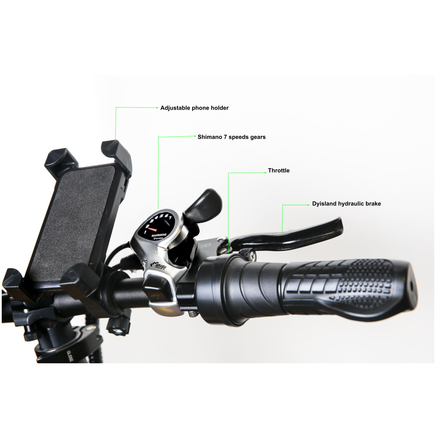 Vélo électrique pliant à gros pneus de 1000 W, rebord à 5 rayons victorien de Panasonic X2 plus - Rouge