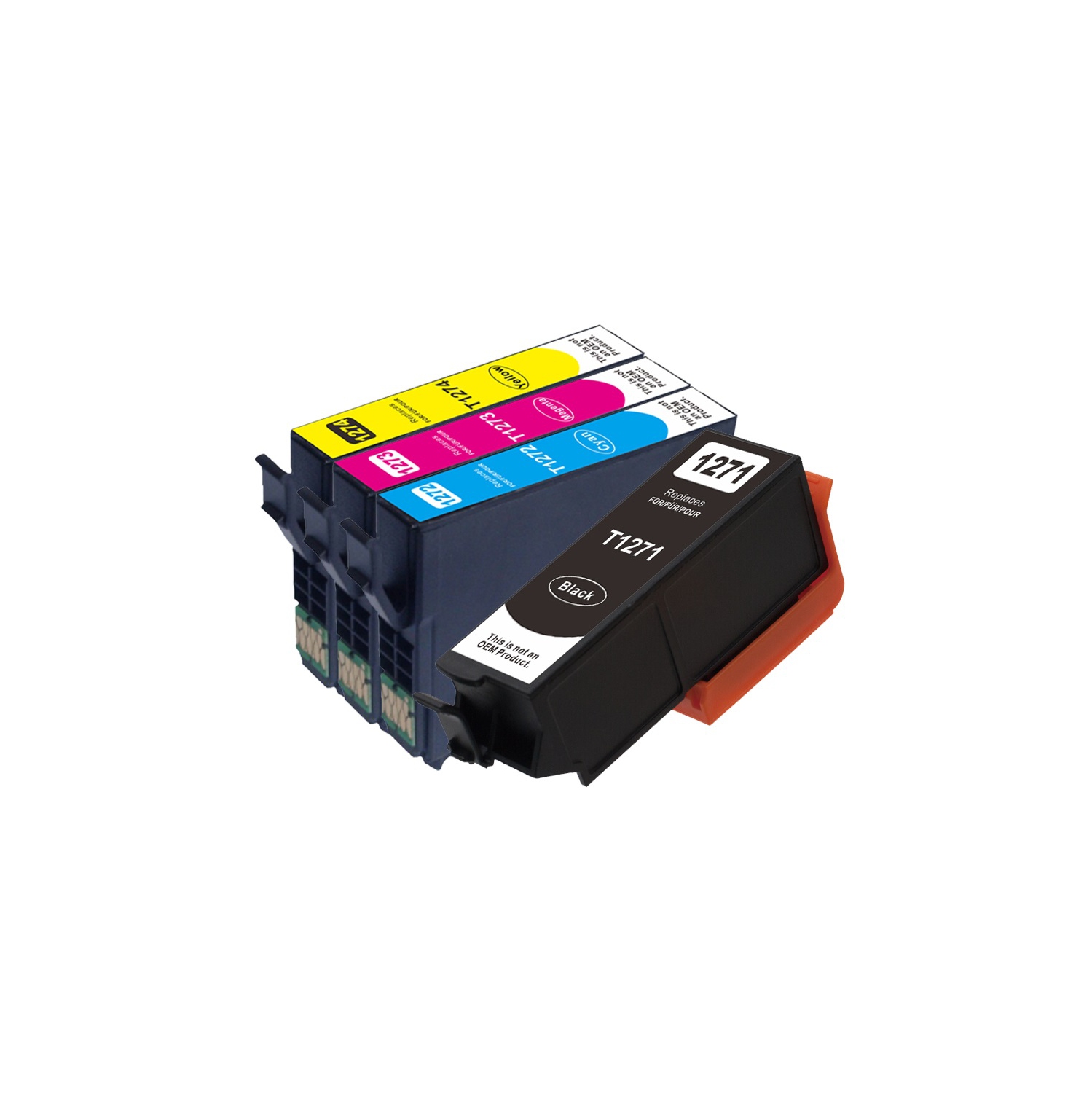 Max Saving - 4Pack replacement T127 Ink Cartridge Compatible for Epson T127