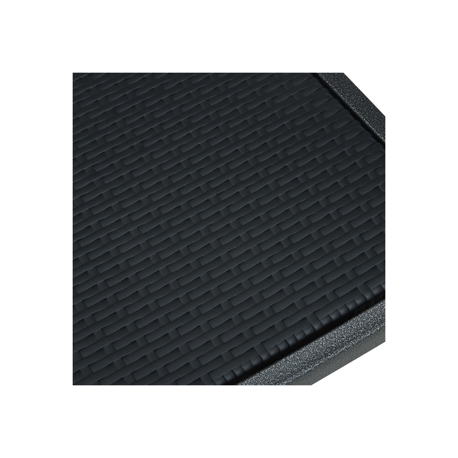 vidaXL Patio Chairs 4 pcs Black Plastic Rattan Look