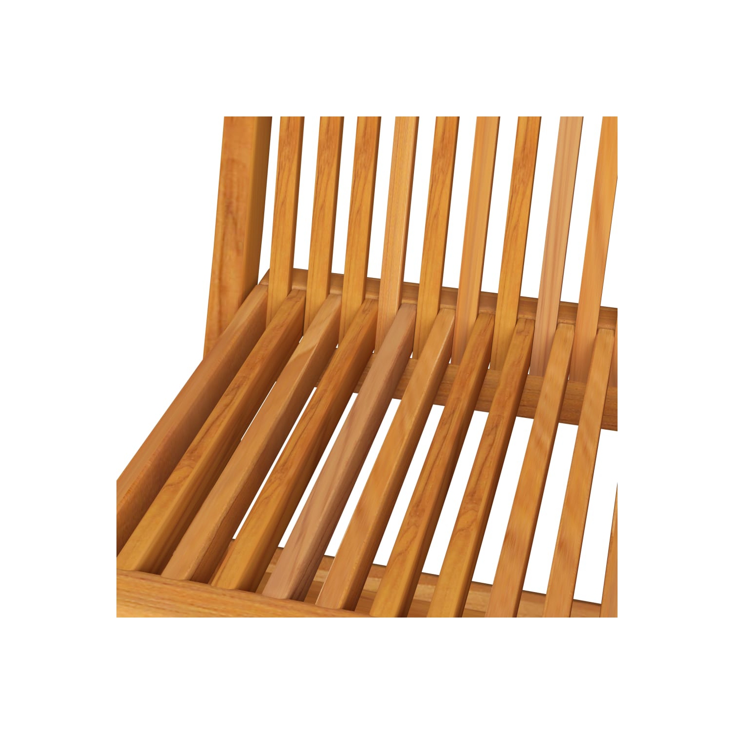 vidaXL Folding Patio Chairs 6 pcs Solid Teak Wood