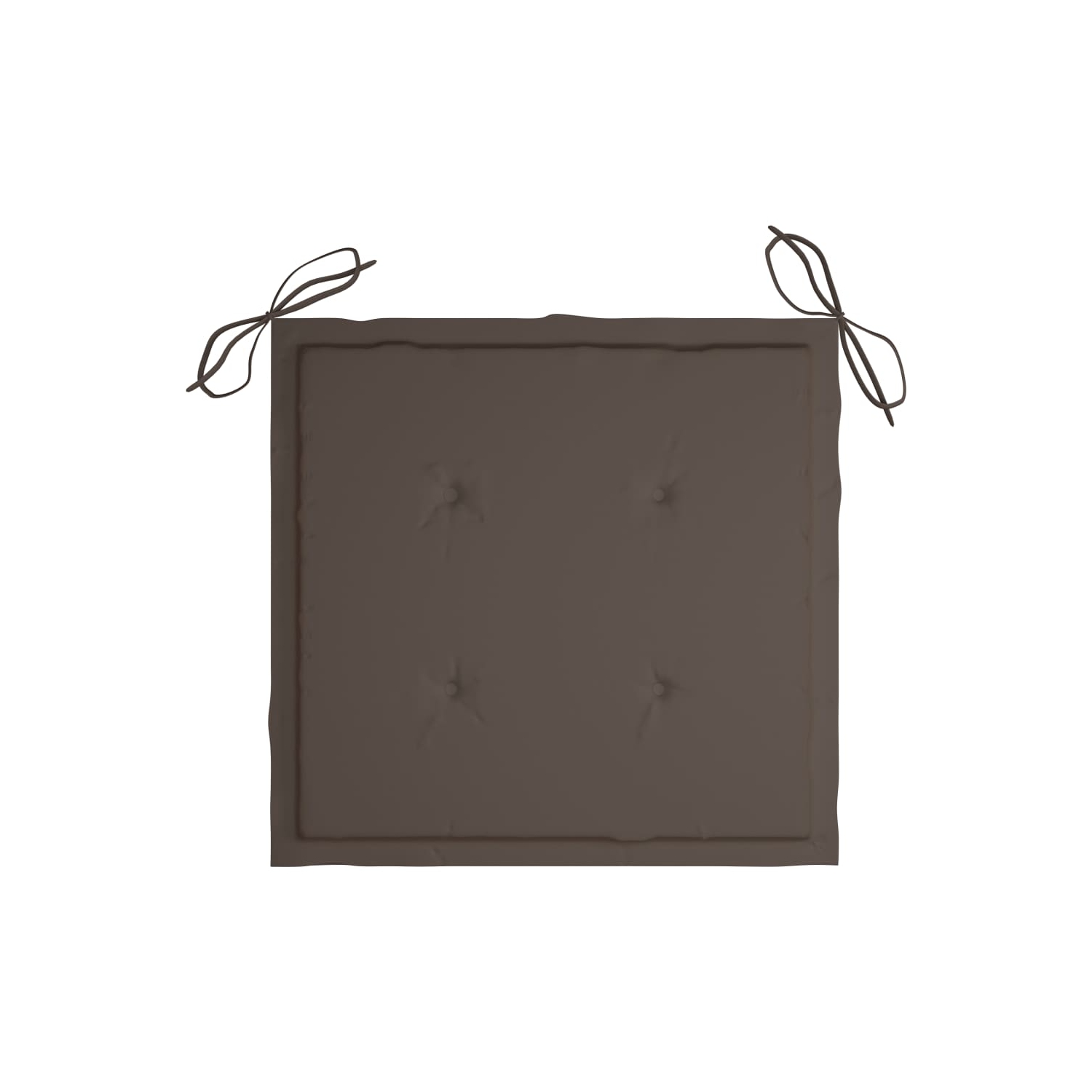 vidaXL Patio Chairs 2 pcs with Taupe Cushions Solid Teak Wood