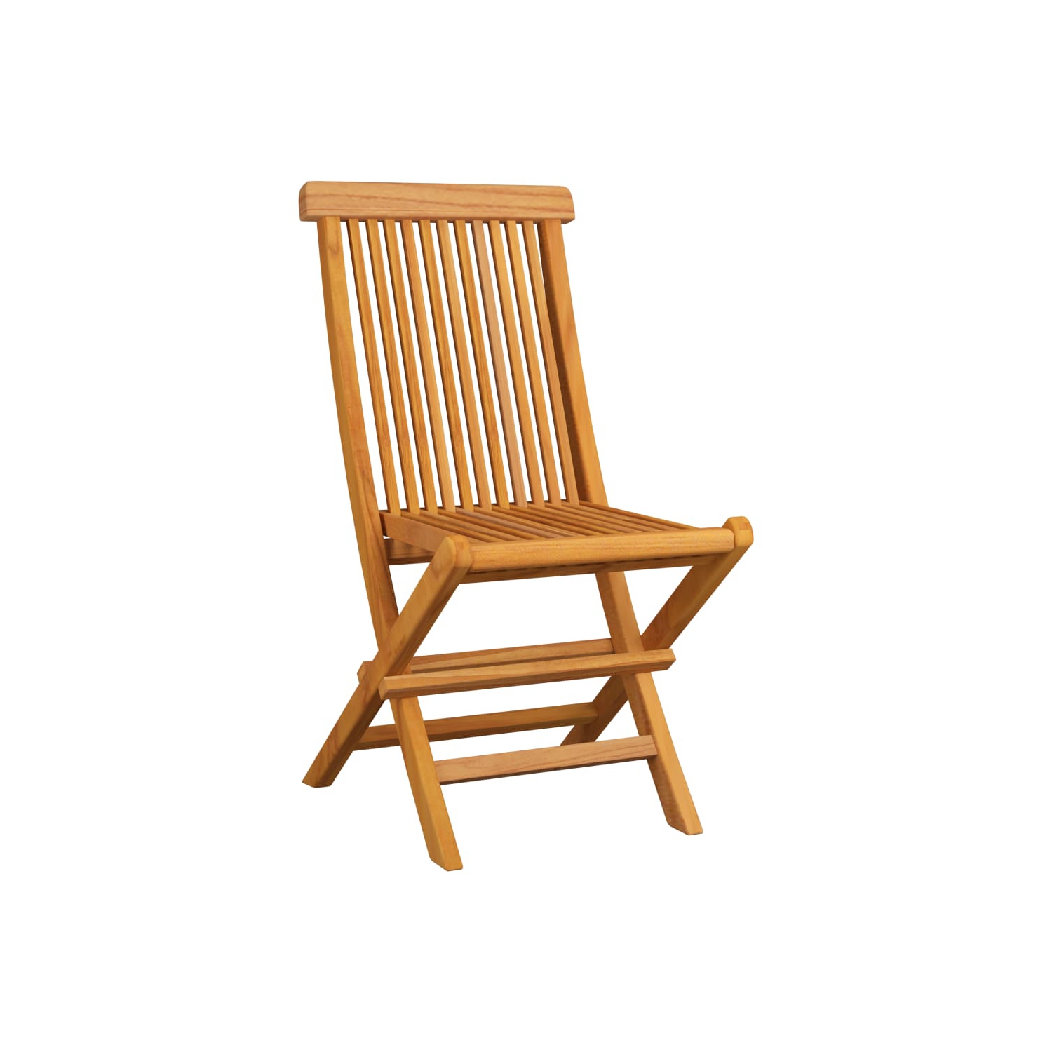 vidaXL Patio Chairs with Anthracite Cushions 4 pcs Solid Teak Wood