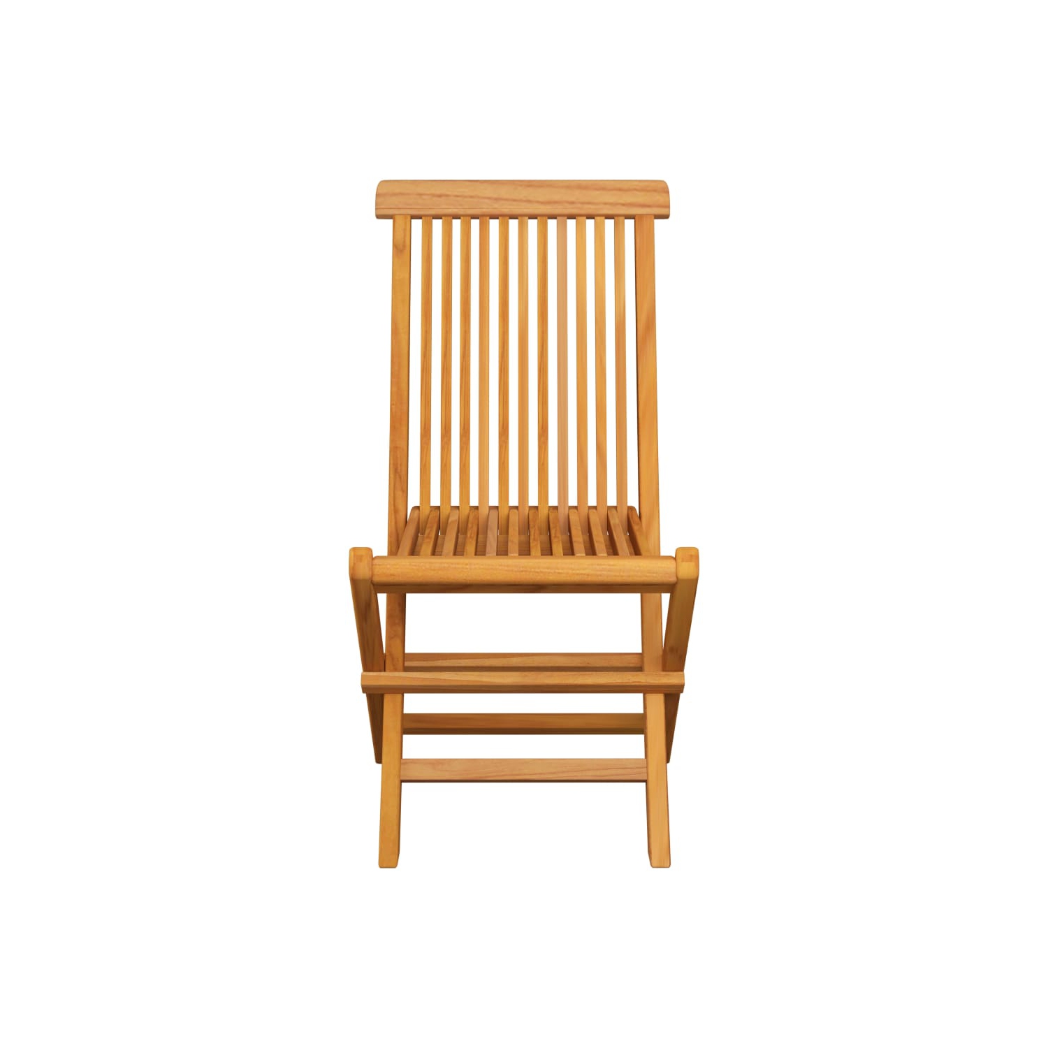 vidaXL Patio Chairs with Cream White Cushions 6 pcs Solid Teak Wood