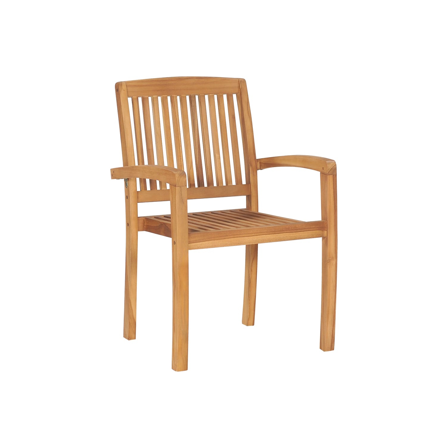 vidaXL Patio Chairs 2 pcs with Beige Cushions Solid Teak Wood