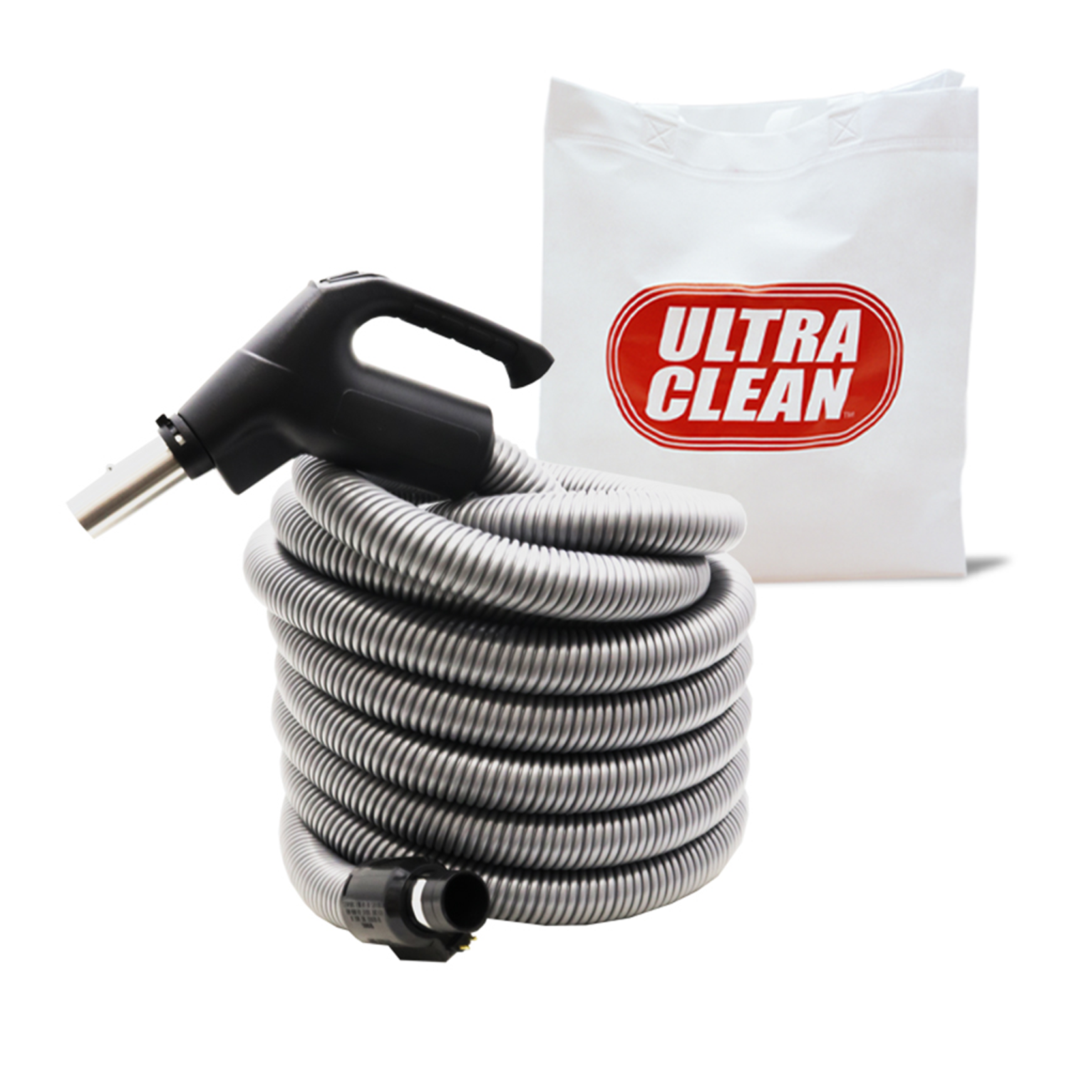 Accessoires DE luxe POUR tapis à aspirateur central ULTRA CLEAN avec tuyau haute tension, 6 fouets à tapis électrique à hauteur réglable, brosse à