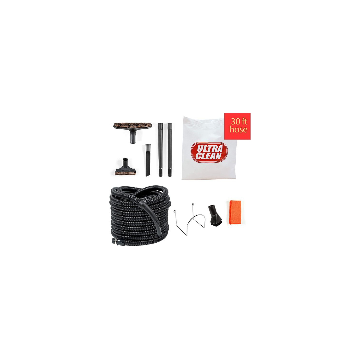Ultra Clean Premium Central Vacuum Garage Attachment Kit