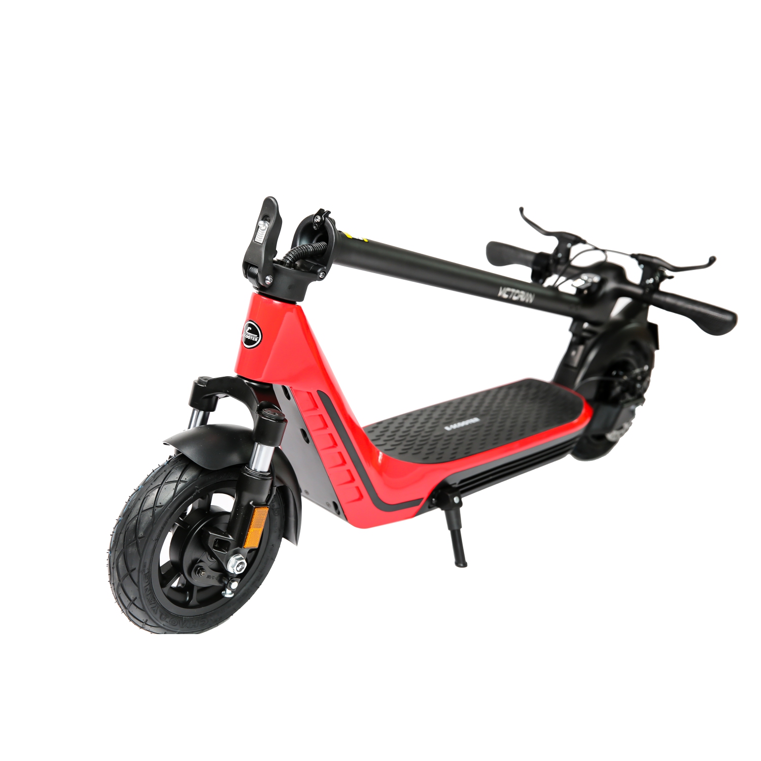 Victorian Most Solid and Safe Folding Electric Scooter H20 - Red 10"
