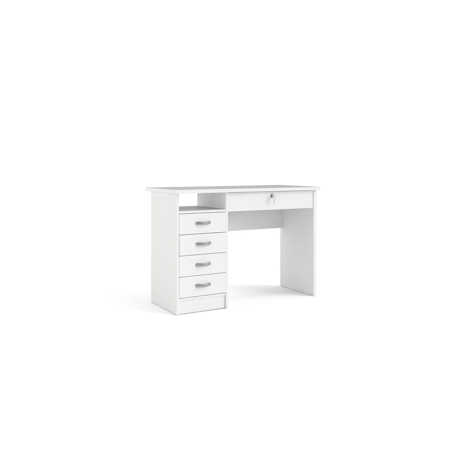 Bureau transitionnel à 5 tiroirs Tvilum Walden - Blanc