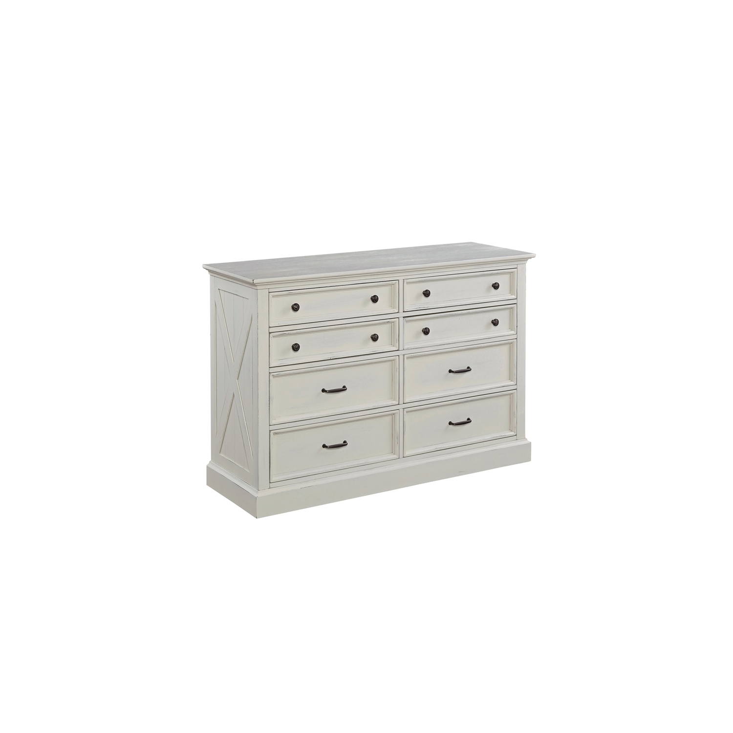 Homestyles Seaside Lodge Wood Dresser in Off White