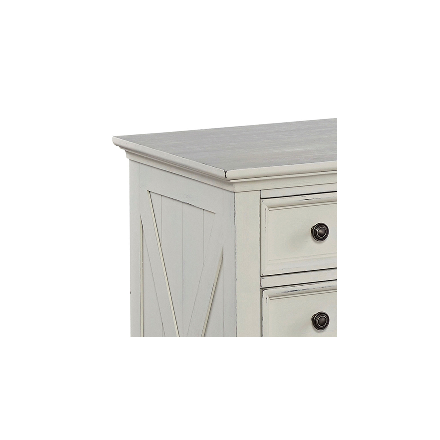 Homestyles Seaside Lodge Wood Dresser in Off White