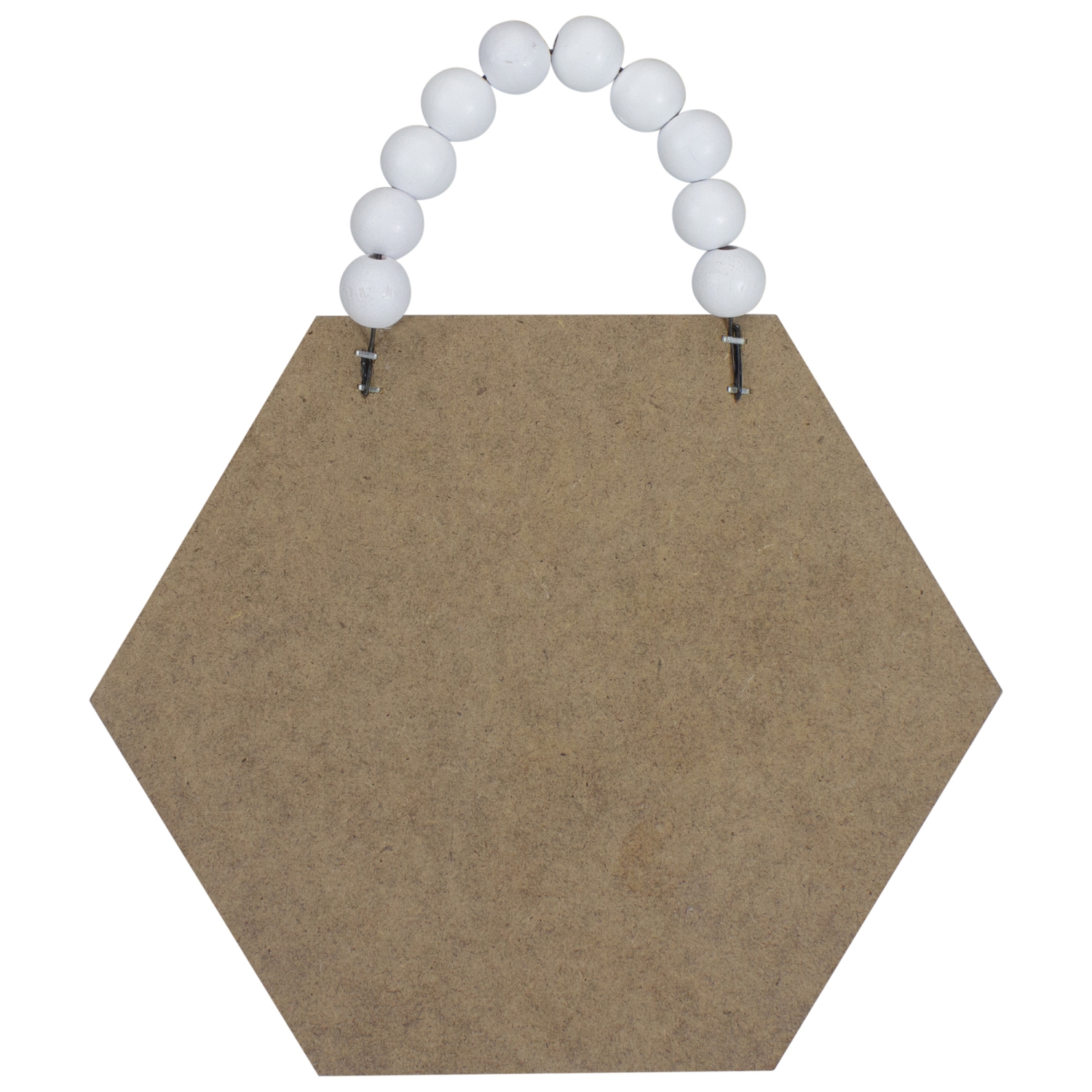 Beaded Hanger "Meant to Bee" Hexagon Wall Plaque Art Decor 7"