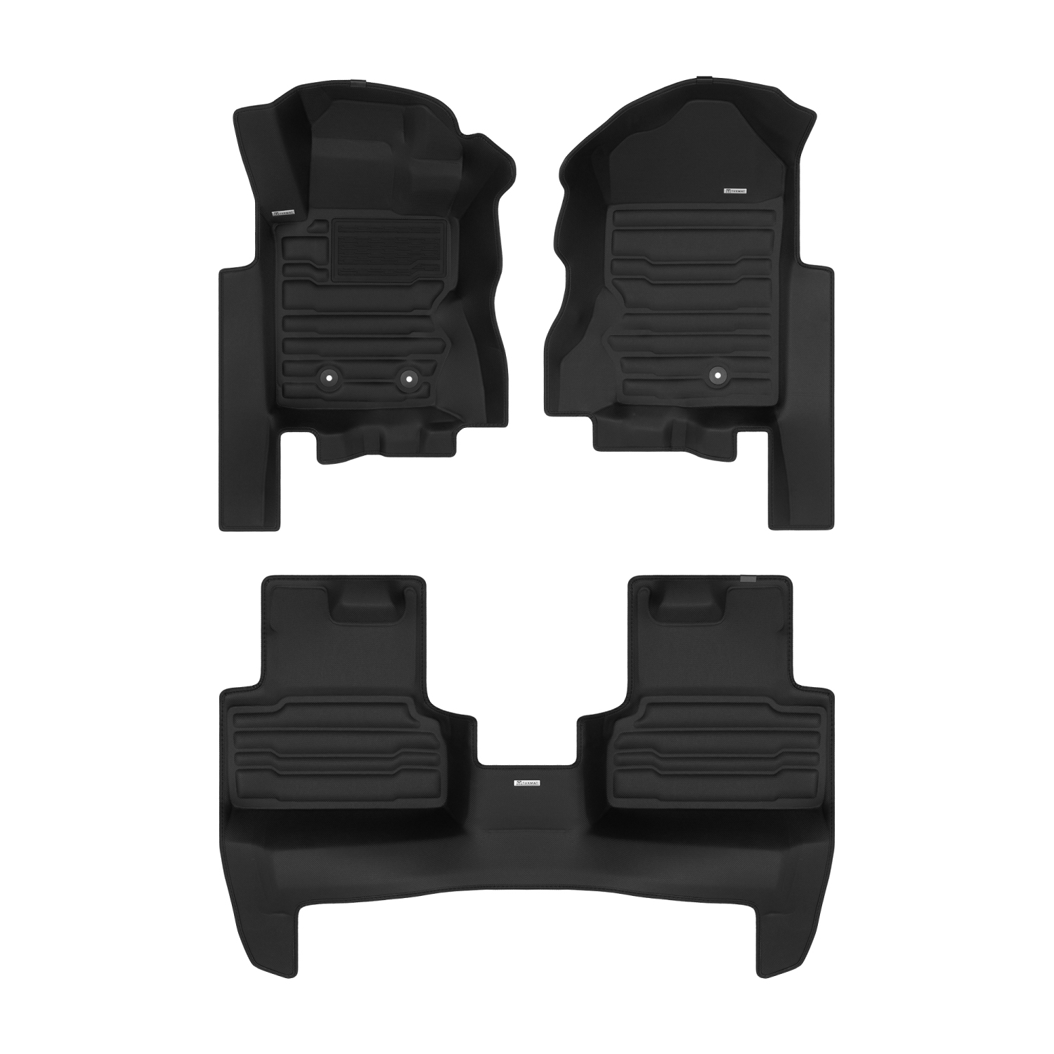 TuxMat - Pour les modèles Ford Bronco 2 à 2021-2026 tiroirs - Tapis d'auto sur mesure - Couverture maximale, toutes saisons, mesurée au laser - Cet