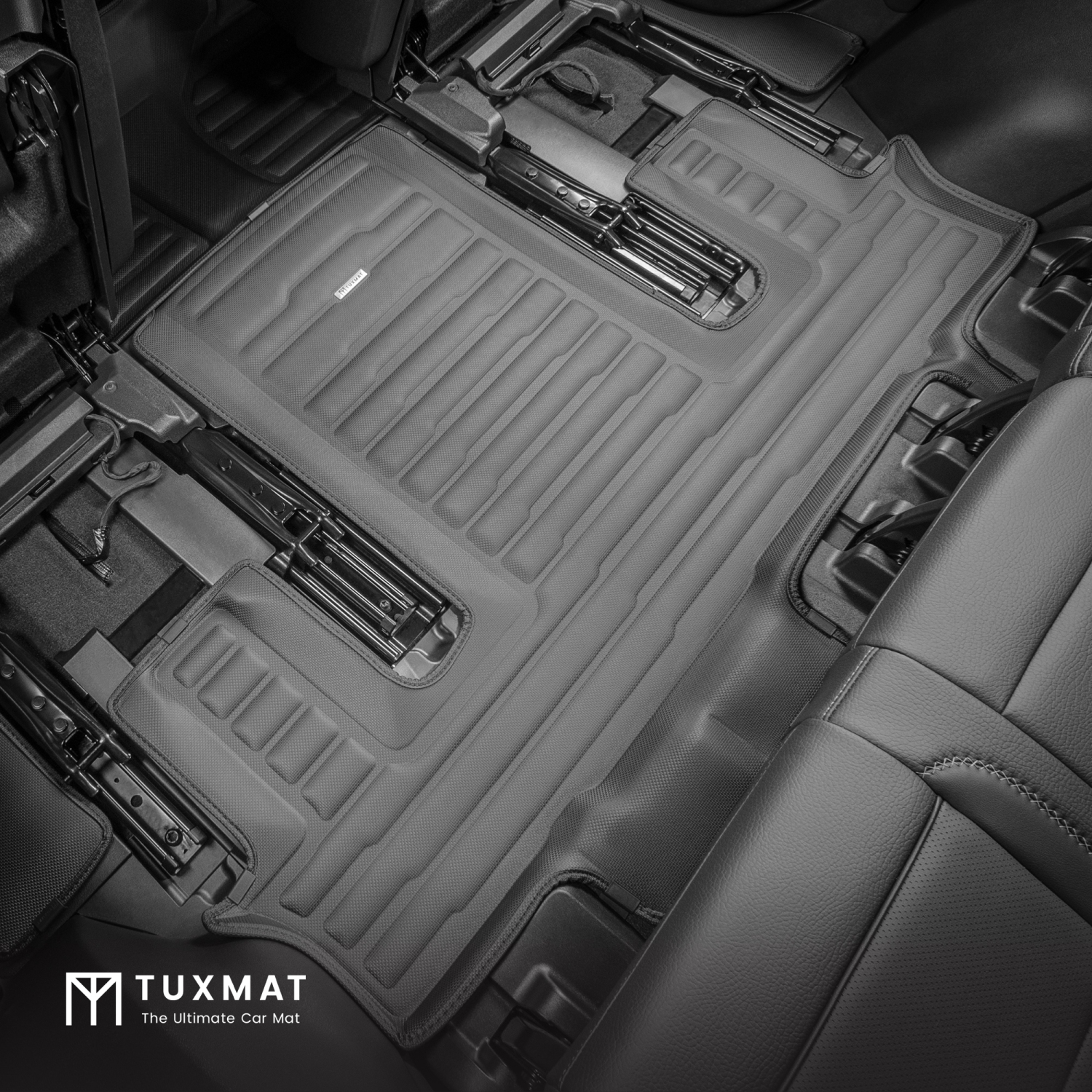 TuxMat - For Chevrolet Tahoe 7-Seater 2021-2026 Models - Custom Car Mats - Maximum Coverage, All Weather, Laser Measured - This Full Set Includes