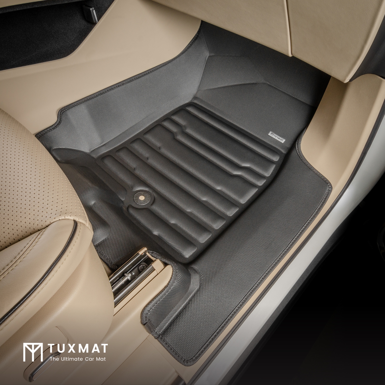 Tuxmat - pour les modèles GMC Yukon XL 8 places 2021-2025 - Tapis d'auto sur mesure - Couverture maximale, toutes saisons, laser mesuré - cet