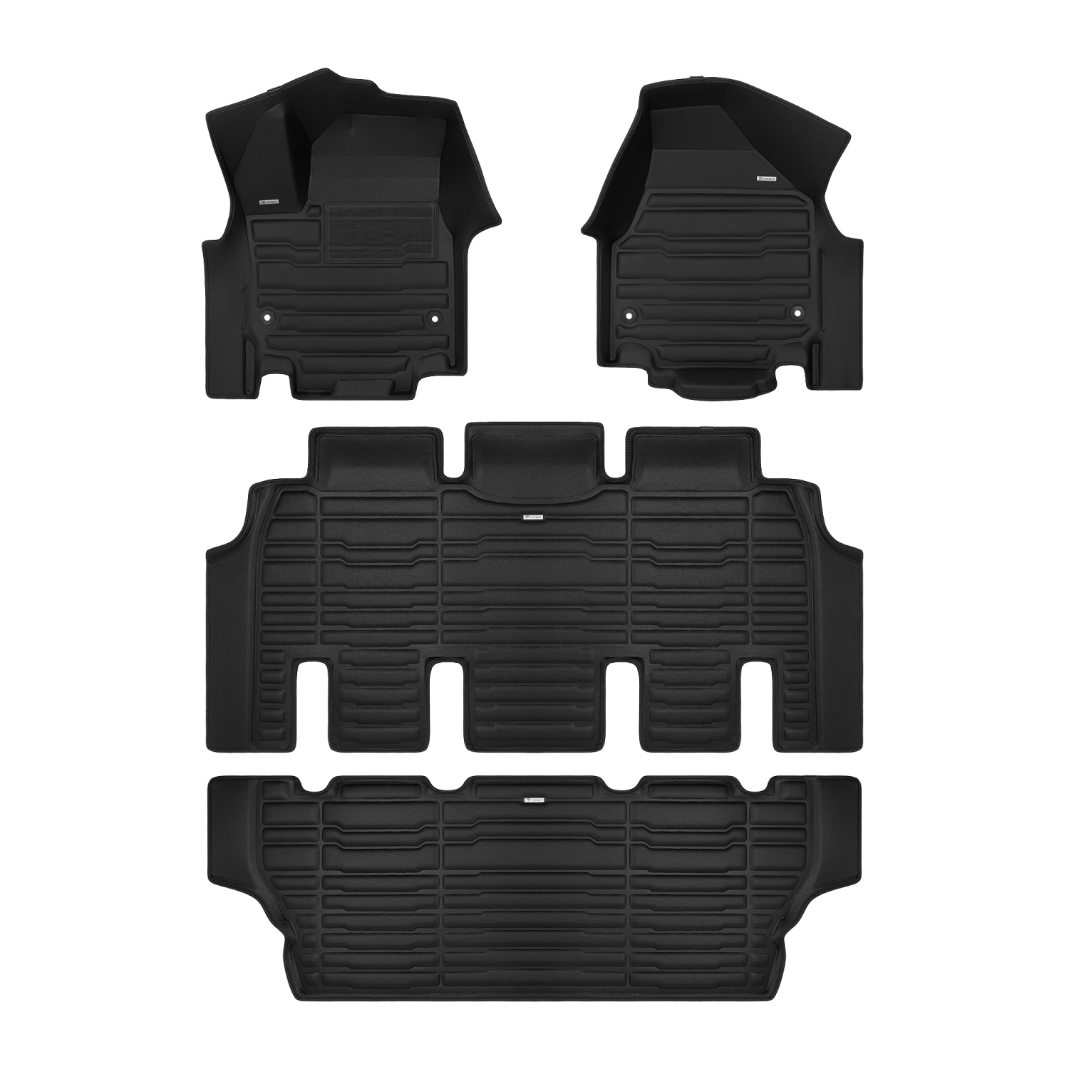 TuxMat - For Chrysler Grand Caravan 7-Seater SXT 2021-2026 Models - Custom Car Mats - Maximum Coverage, All Weather, Laser Measured - This Full Set