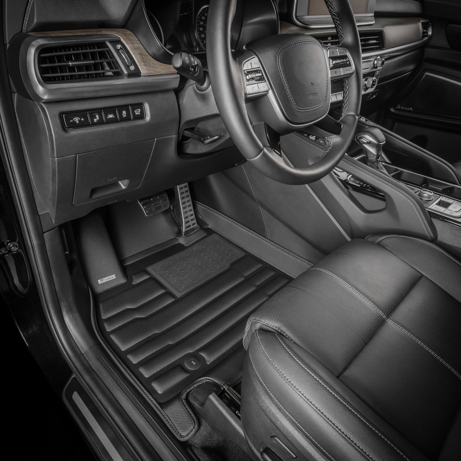 Tuxmat - pour les modèles Land Rover Discovery Sport 2020-2023 - Tapis de voiture personnalisé - Couverture maximale, toutes saisons, laser mesuré -