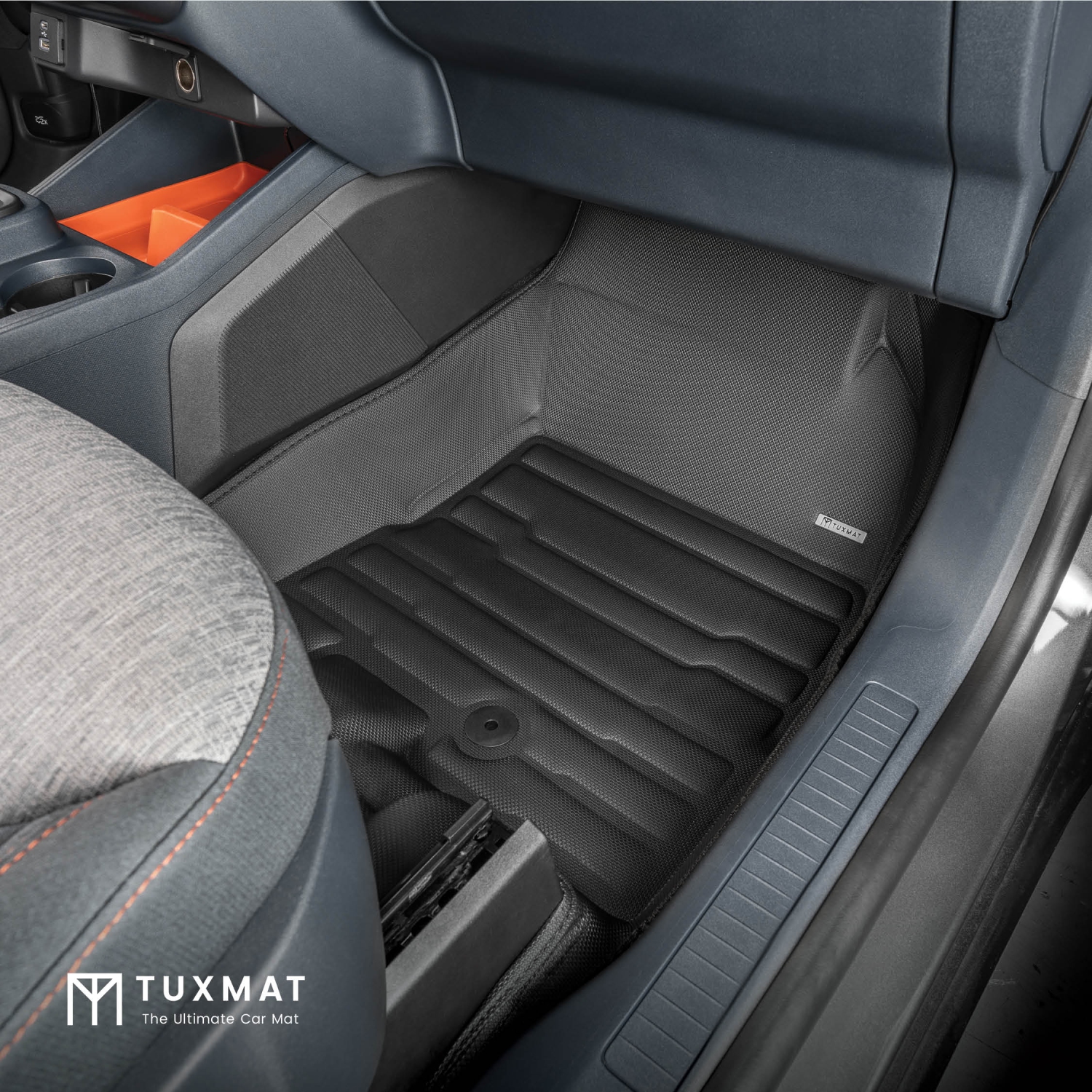 TuxMat - Pour les modèles Ford Maverick hybride 2022-2026 - Tapis d'auto personnalisés - Couverture maximale, toutes saisons, mesurée au laser - Cet